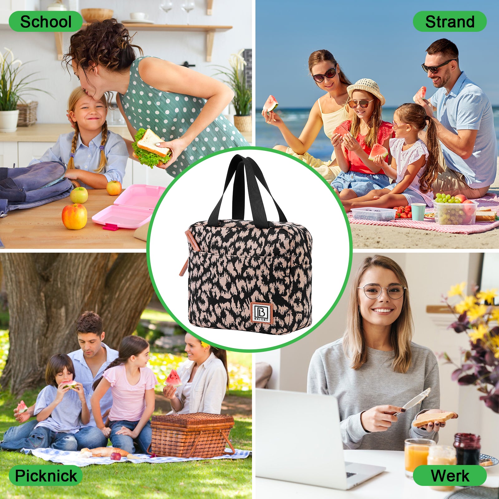 Cooler bag 4L leo - 4-layer insulated - free cooling element