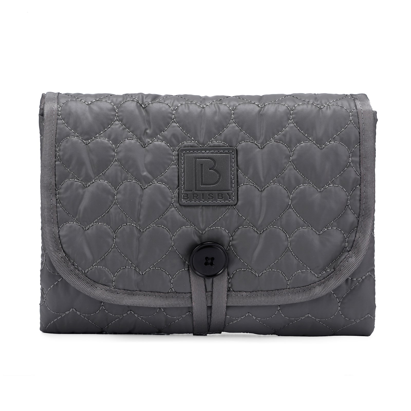 Florence diaper bag 17L grey - shoulder bag, changing bag - hard-wearing - incl. cool bag, changing mat and pram hooks - nylon
