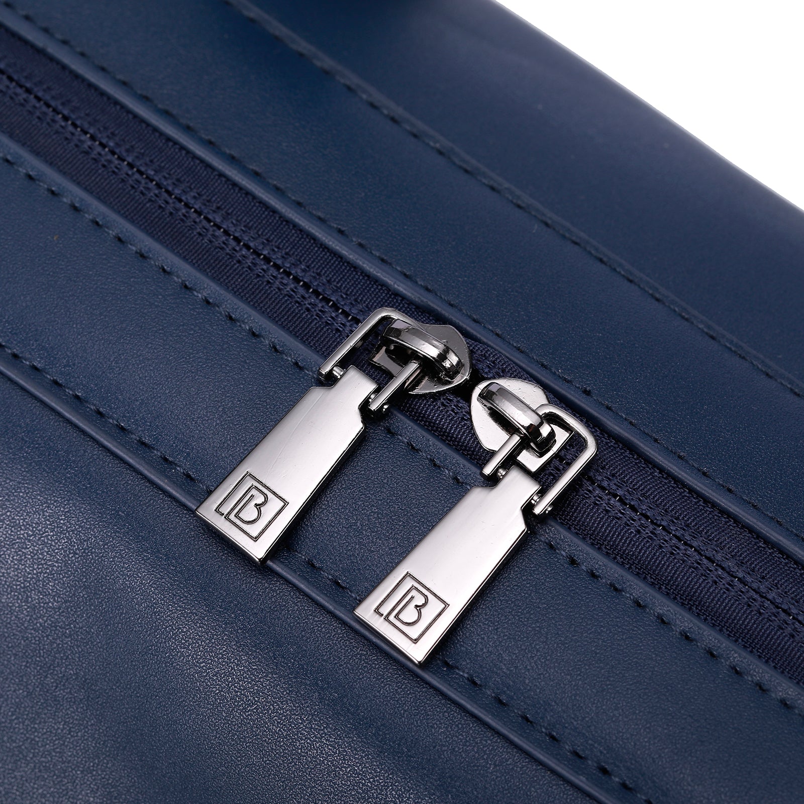 Venezia weekend bag blue - shoulder bag - travel bag - hand luggage - hard-wearing - incl. hanging hooks - PU leather
