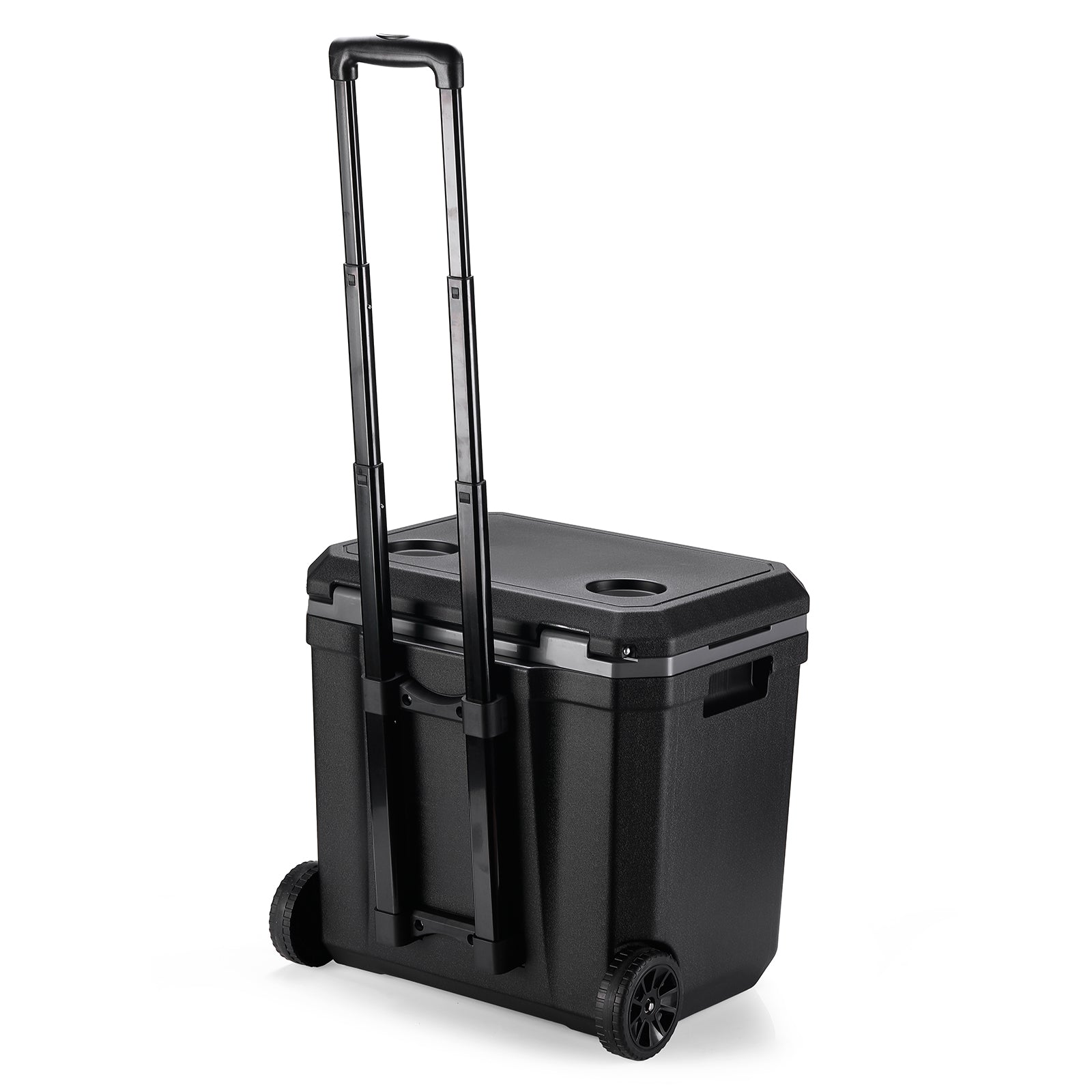 Koelbox trolley 40 zwart - Telescopisch handvat - incl. 4 koelelementen