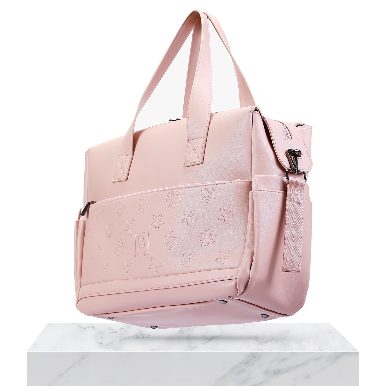 Brisby Venezia weekendtas roze - incl. ophanghaken