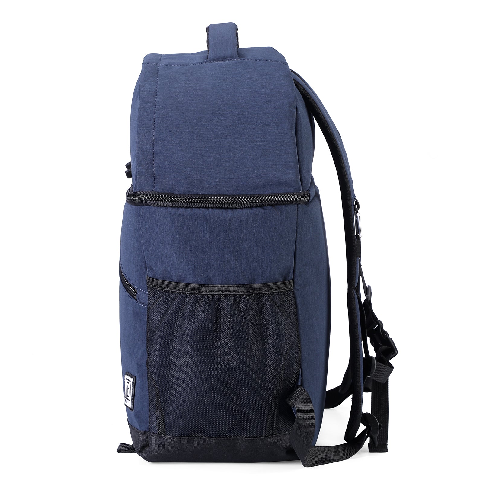 Brisby Koeltas 25L blauw - rugzak - 4-laags geïsoleerd - waterafstotend - incl. 2 gratis koelelementen en bieropener
