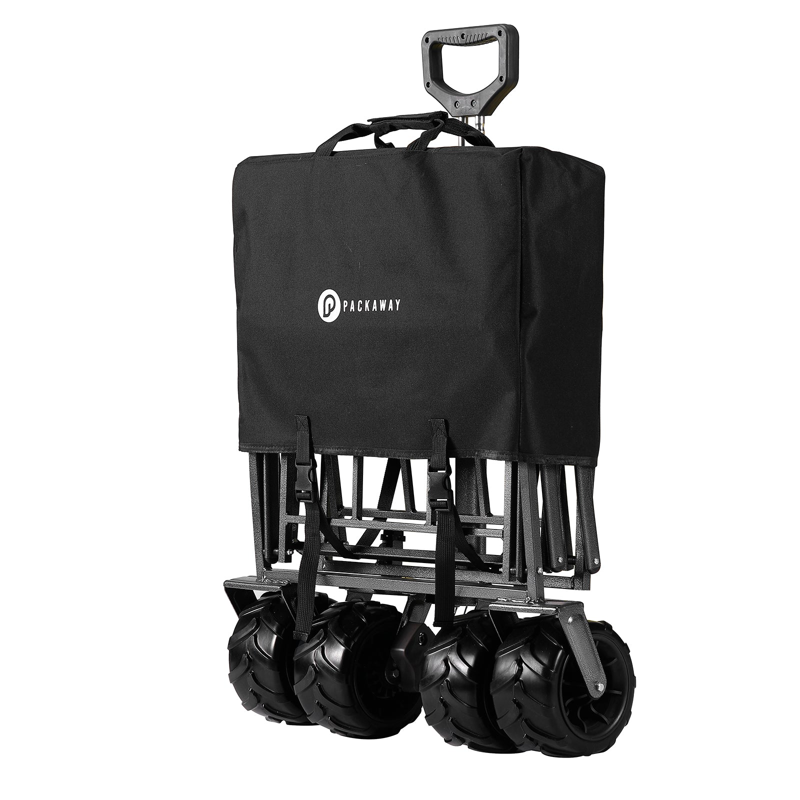 Packaway Bolderkar XL 80kg zwart - opvouwbaar - heavy duty - wasbaar