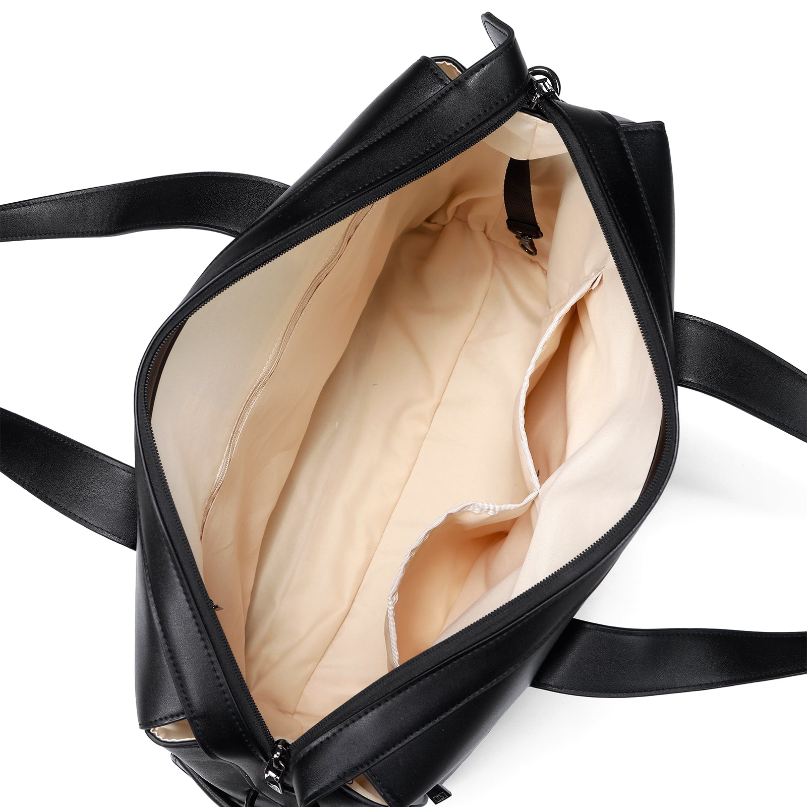 Venezia weekend bag black - shoulder bag - travel bag - hand luggage - wear-resistant - incl. hanging hooks - PU leather