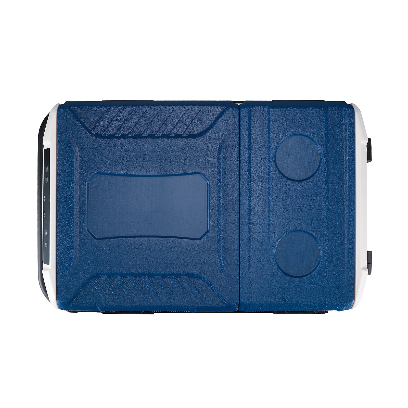 Compressor koelbox 49,1L - Dual zone - koelen en vriezen - 12V en 230V - verrijdbaar - incl. 2x 1,2L thermosbekers