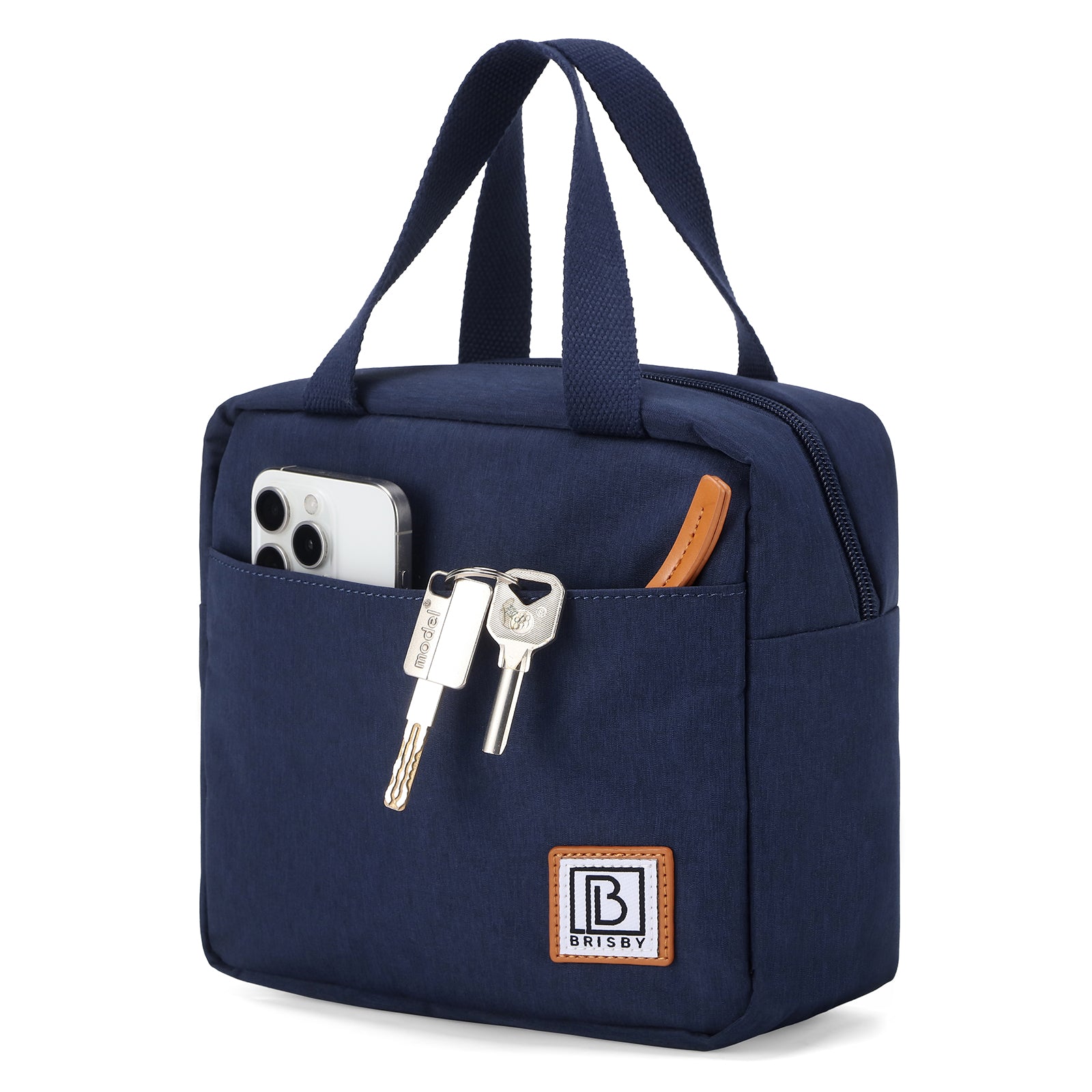 Brisby Koeltas Lunchtas 4L - Waterafstotend - Geïsoleerde Kolftas - Inclusief Koelelement - Blauw