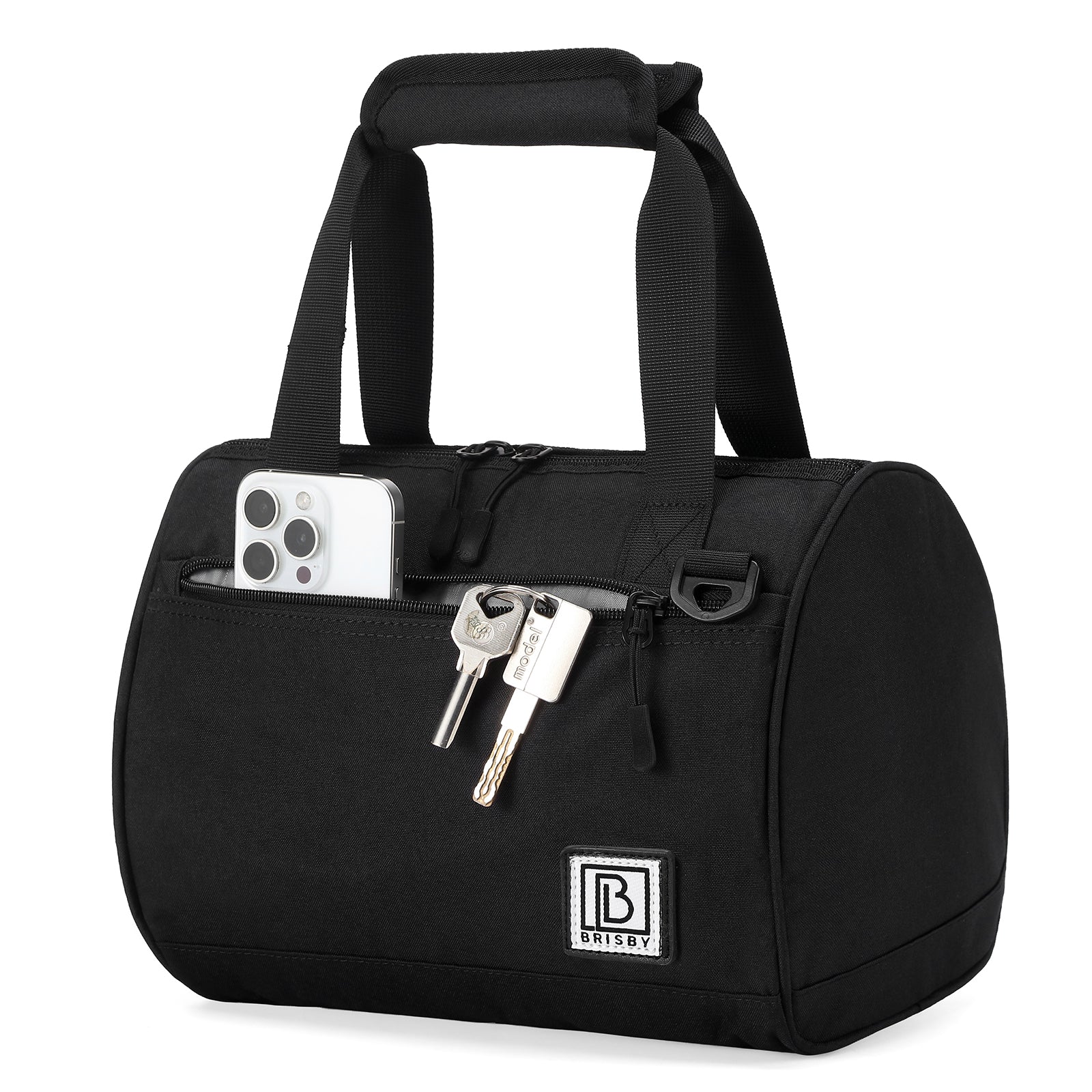 Brisby Koeltas Lunchtas 10L - 4-Laagse Isolatie - Inclusief 2 Koelelementen & Schouderband - Zwart