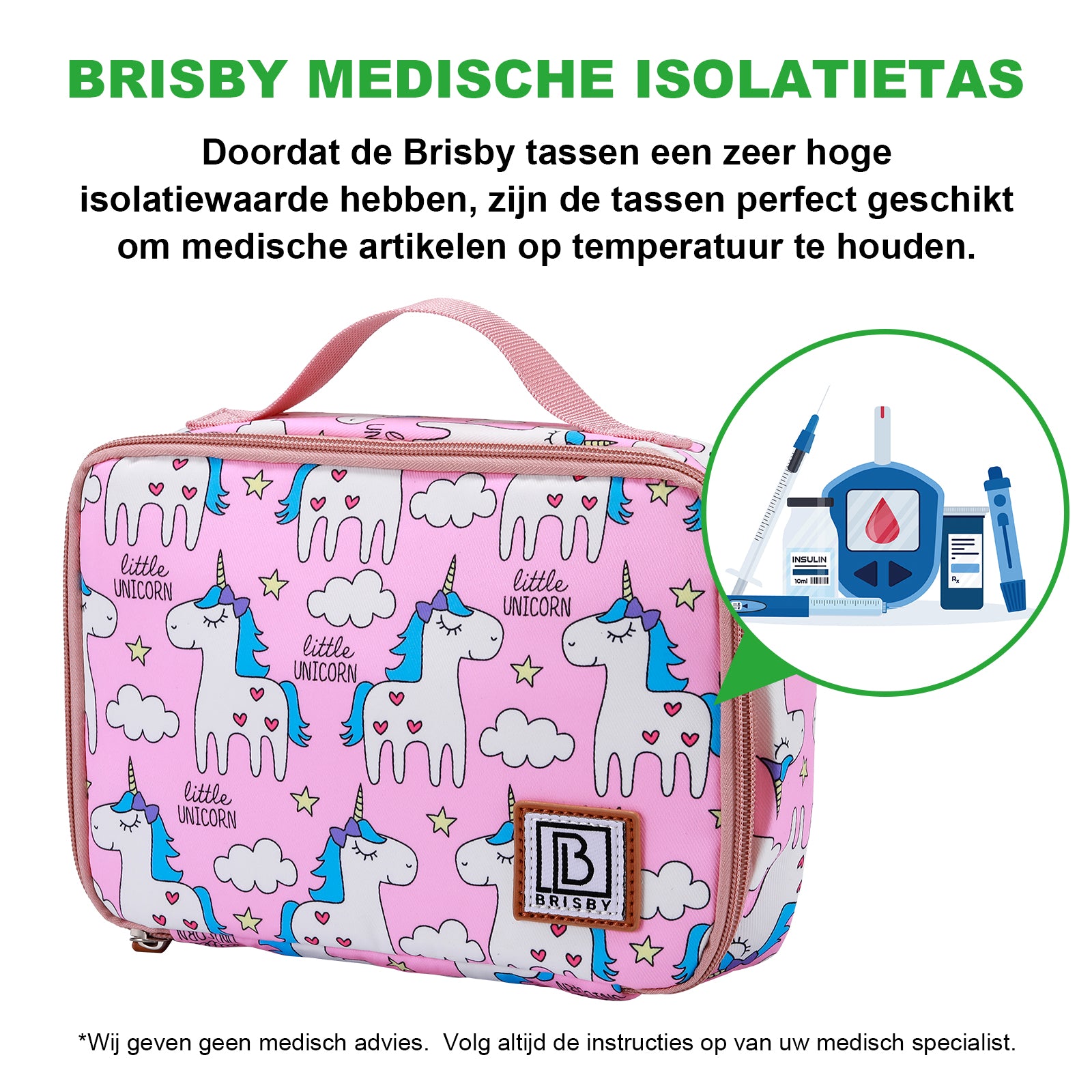 Cooler bag 2.5L unicorn - 4-layer insulated - free cooling element