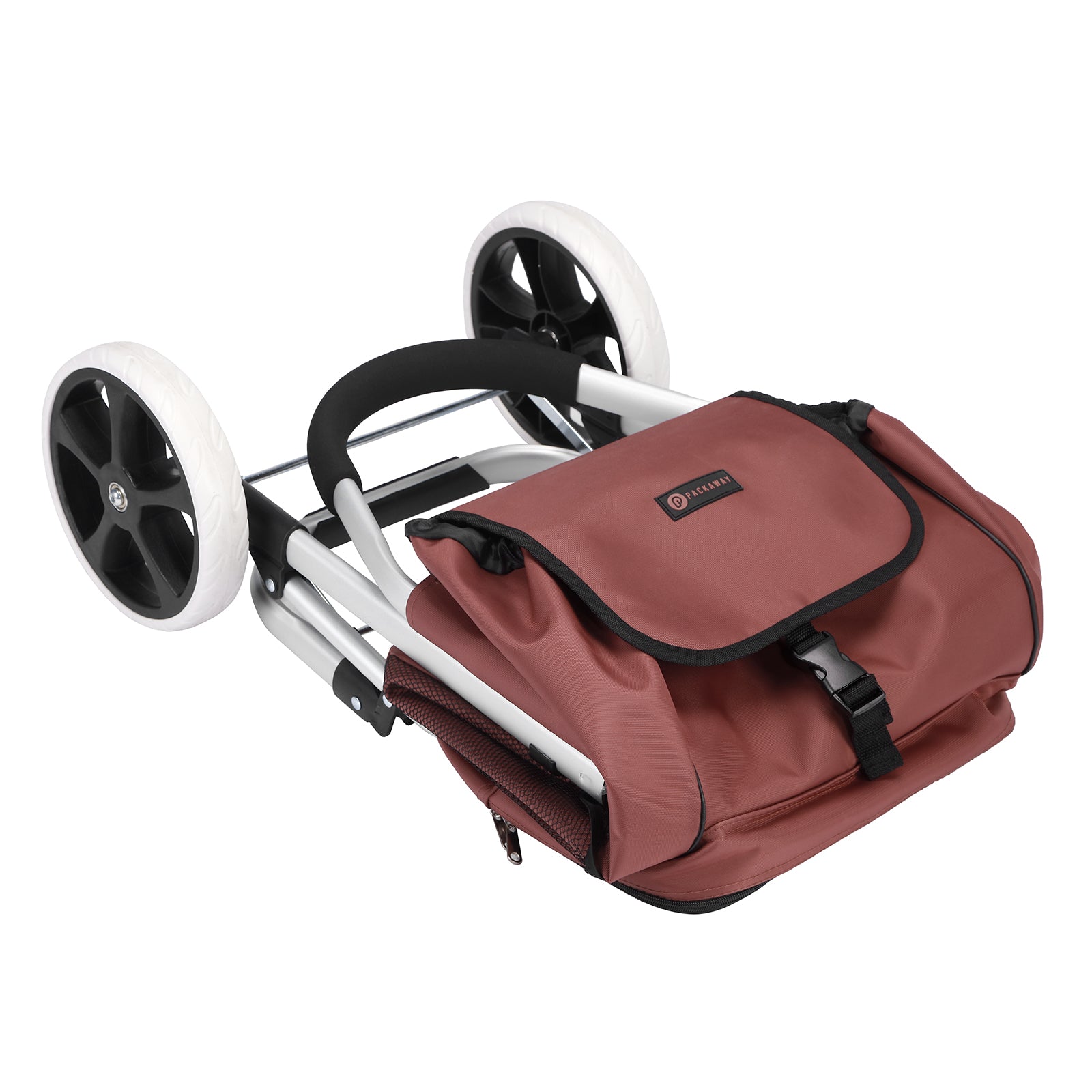 Boodschappentrolley Deluxe 50L met koelvak rood - boodschappenwagen - steekwagenfunctie