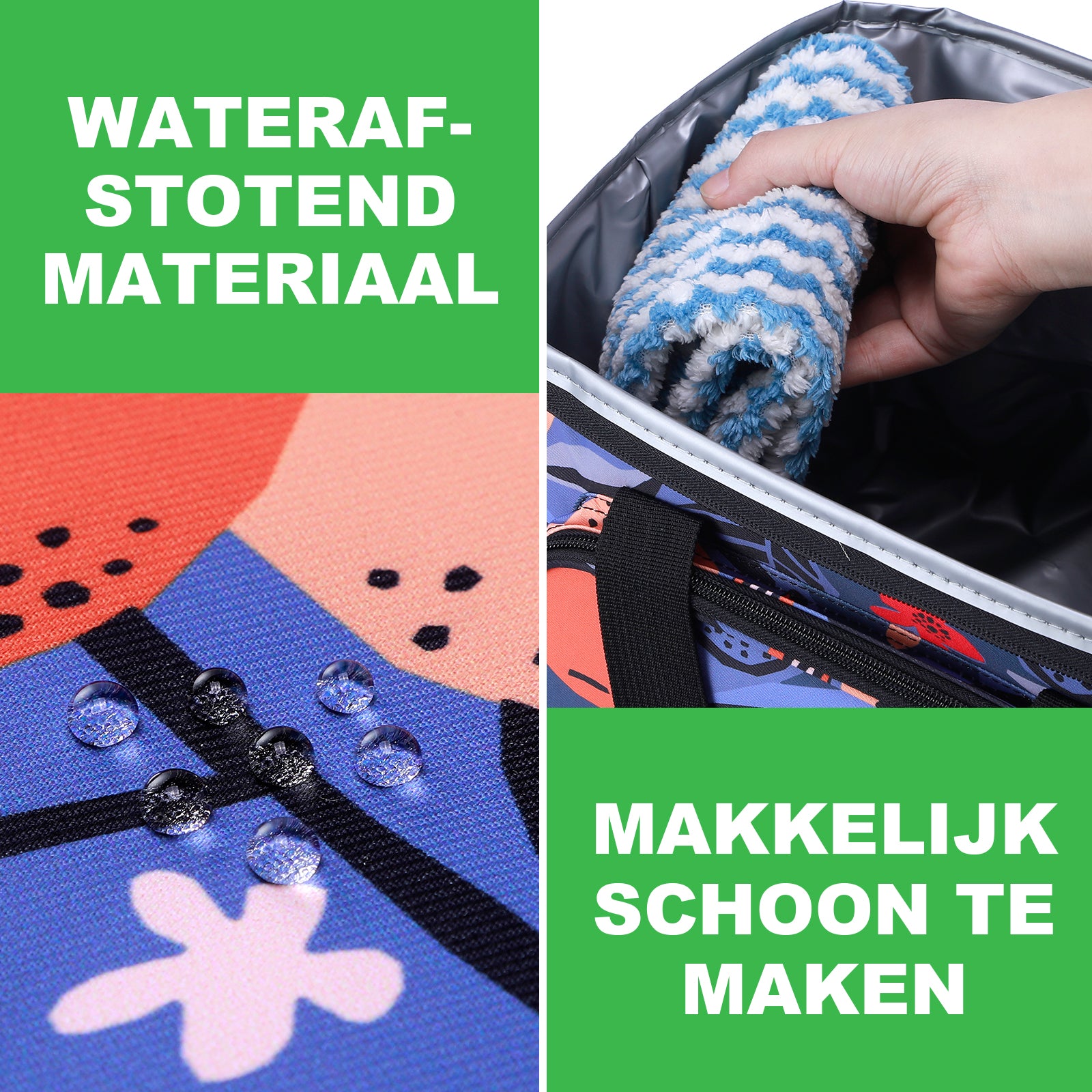 Cooler bag 15L valencia - lunch bag - 4-layer insulated - foldable - incl. 2 free cooling elements and carrying strap