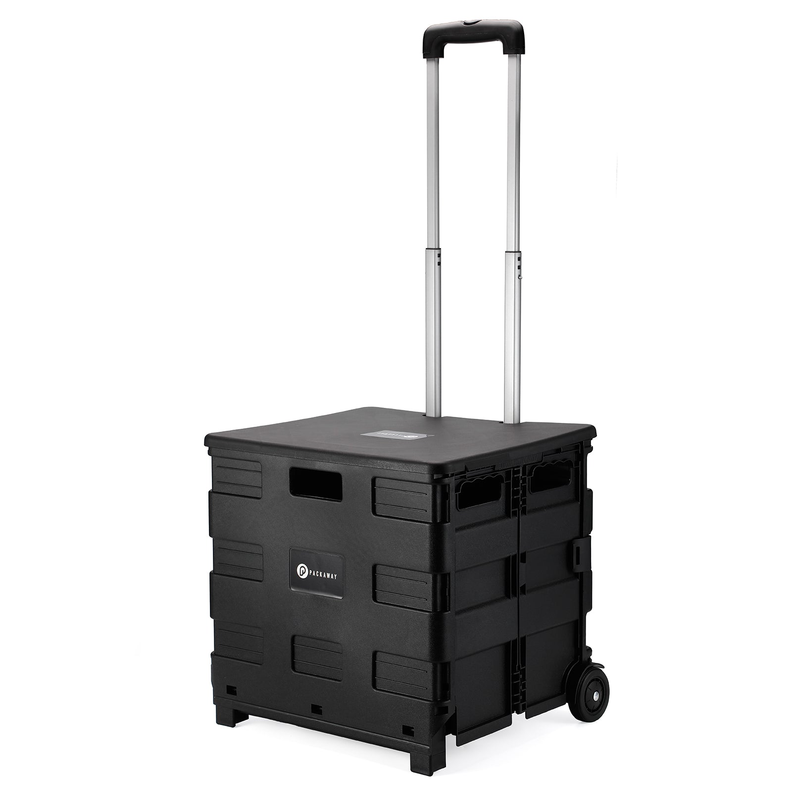 Packaway Boodschappentrolley 50L XL zwart - incl. deksel - 35 kg draagvermogen