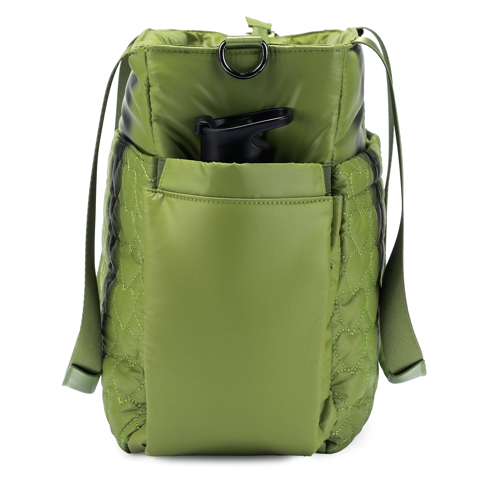 Florence diaper bag 17L green - shoulder bag, care bag - hard-wearing - incl. cool bag, changing mat and stroller hooks - nylon
