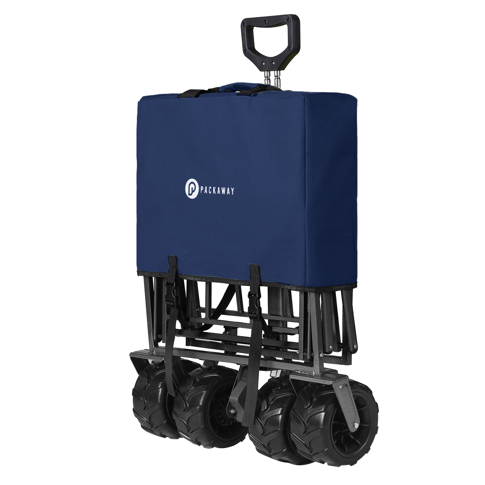 Packaway Bolderkar XL 80kg donkerblauw - opvouwbaar - heavy duty - wasbaar