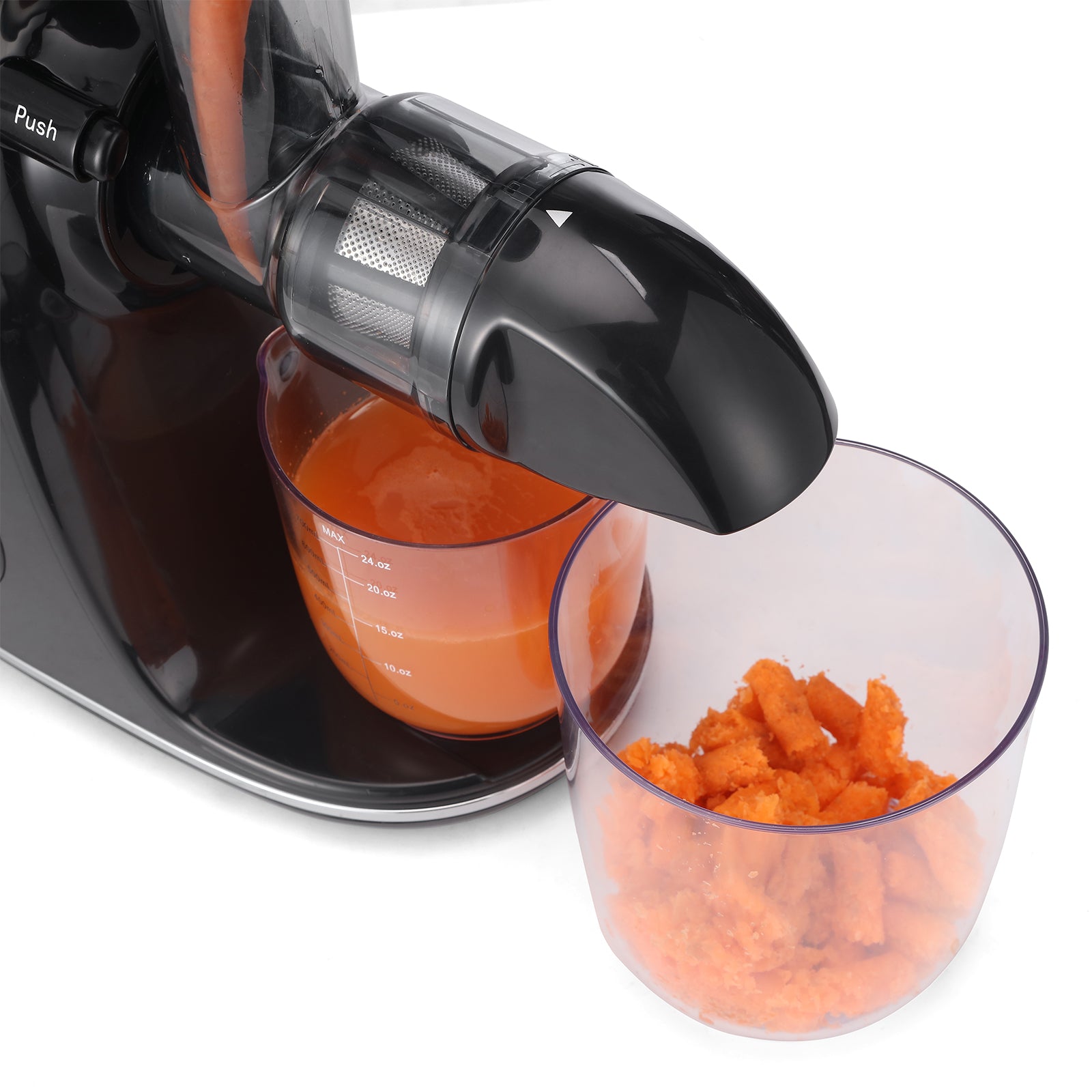 Bardi Slowjuicer zwart - 700 ml pulpreservoir - incl. schenkkan