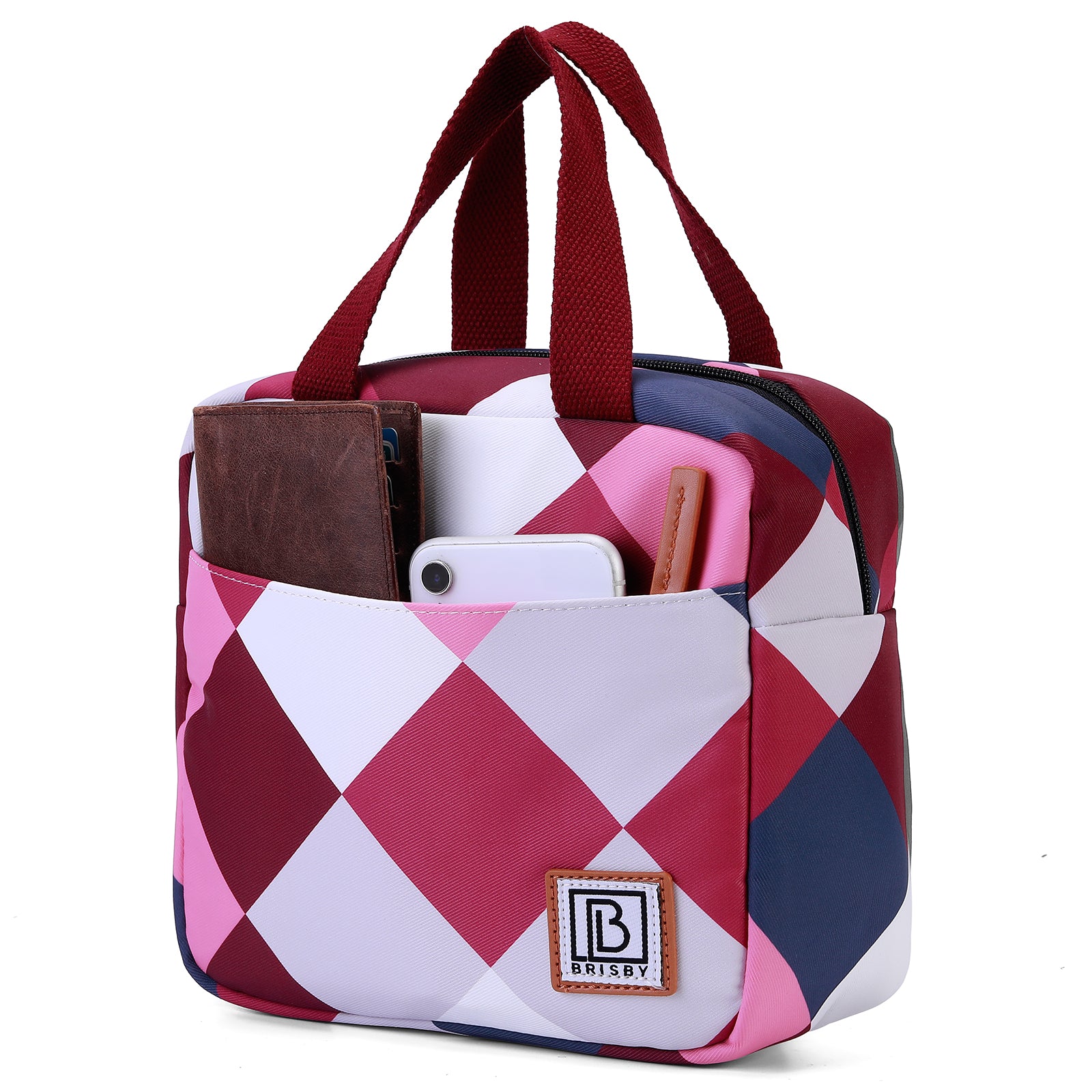 Cooler bag 4L block rose - 4-layer insulated - free cooling element