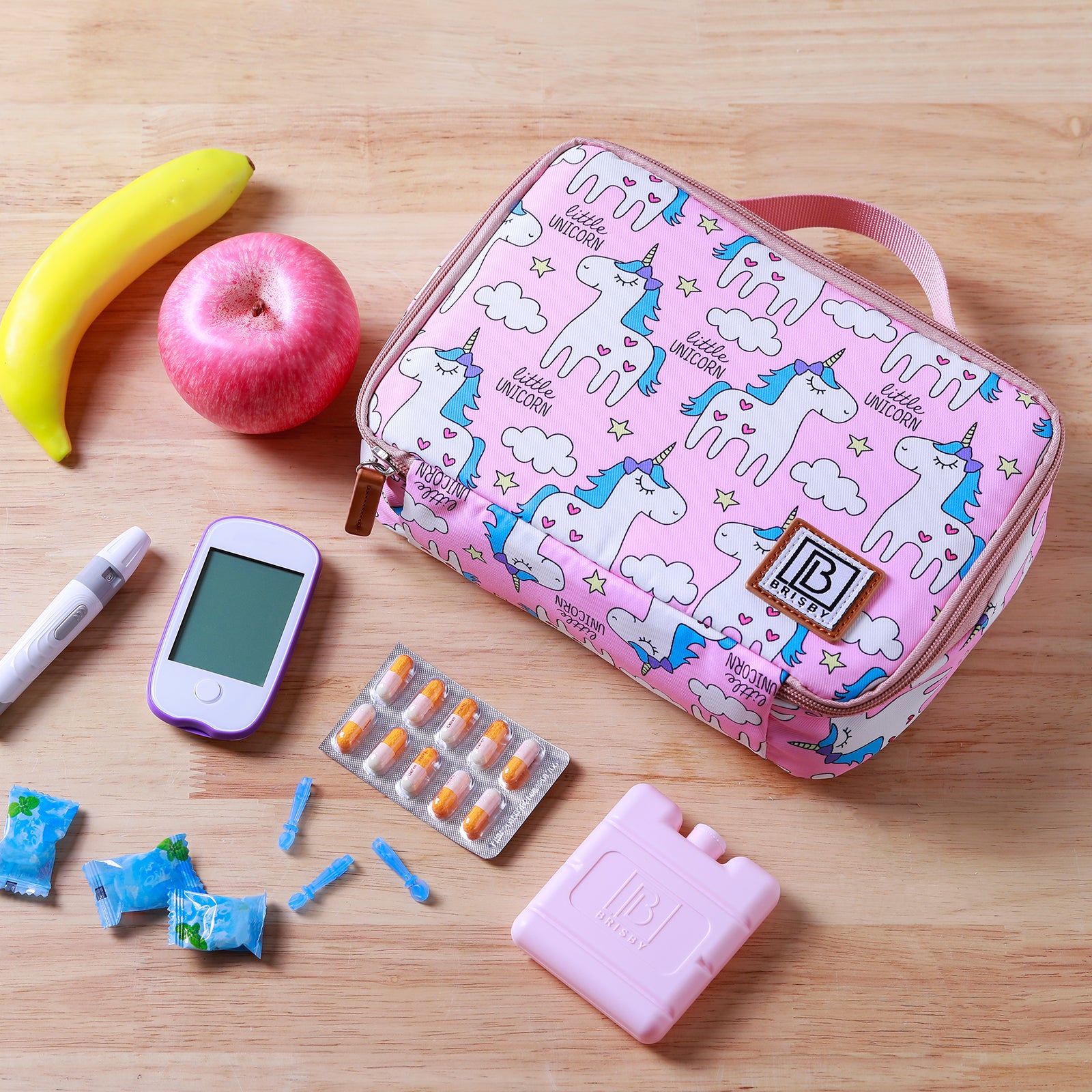 Cooler bag 2.5L unicorn - 4-layer insulated - free cooling element