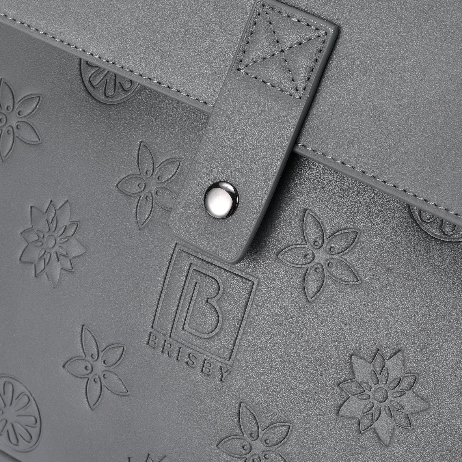 Venezia durable backpack gray - PU leather - 14 inch laptop compartment - water-repellent