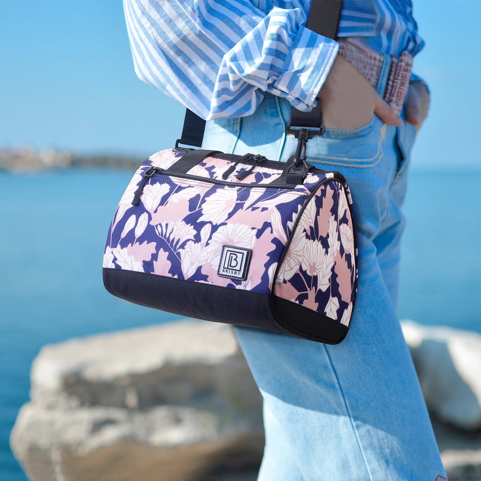Cooler bag 10L sweet leaves - Lunch bag - 4-layer insulated - 2 free cooling elements - incl. shoulder strap
