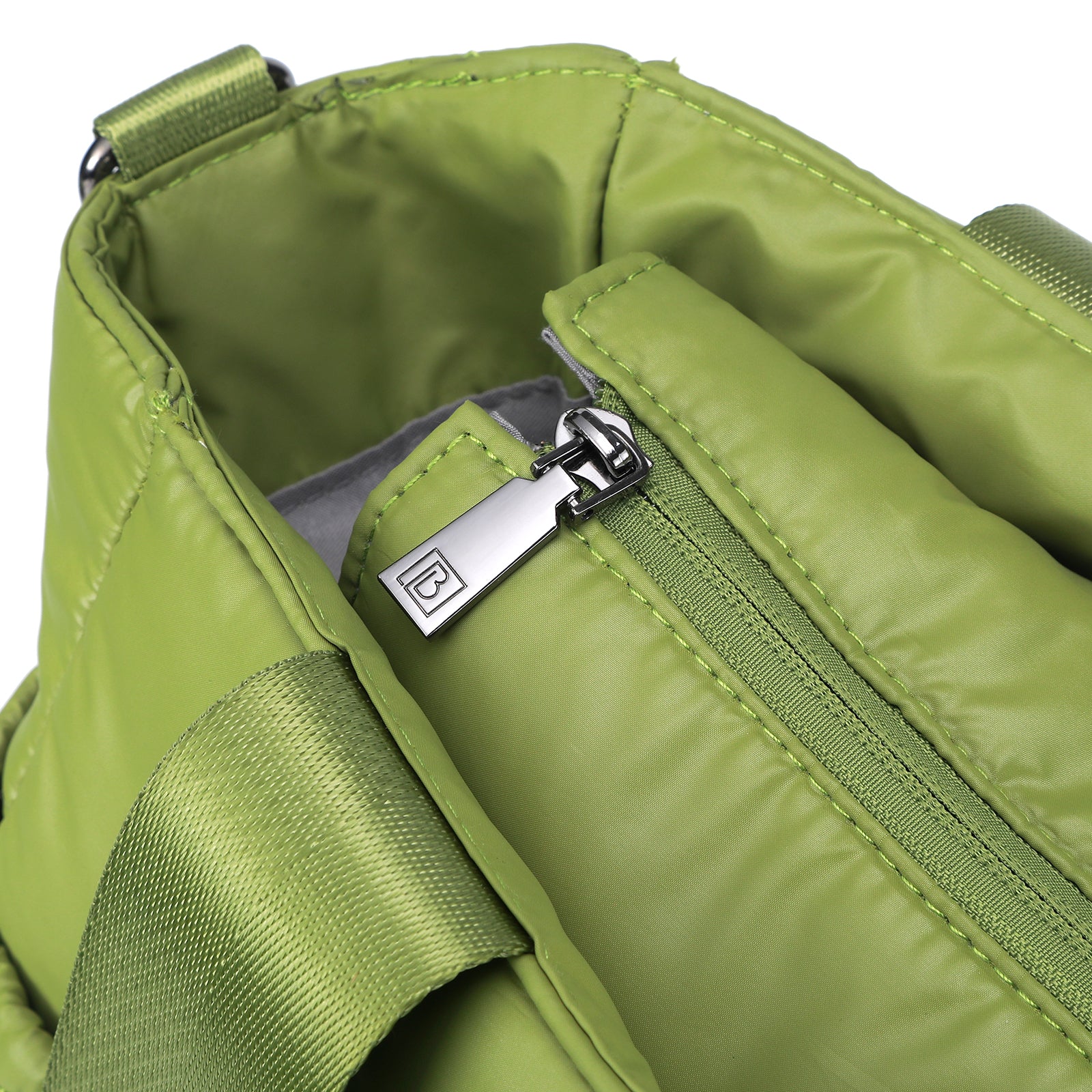 Florence diaper bag 17L green - shoulder bag, care bag - hard-wearing - incl. cool bag, changing mat and stroller hooks - nylon