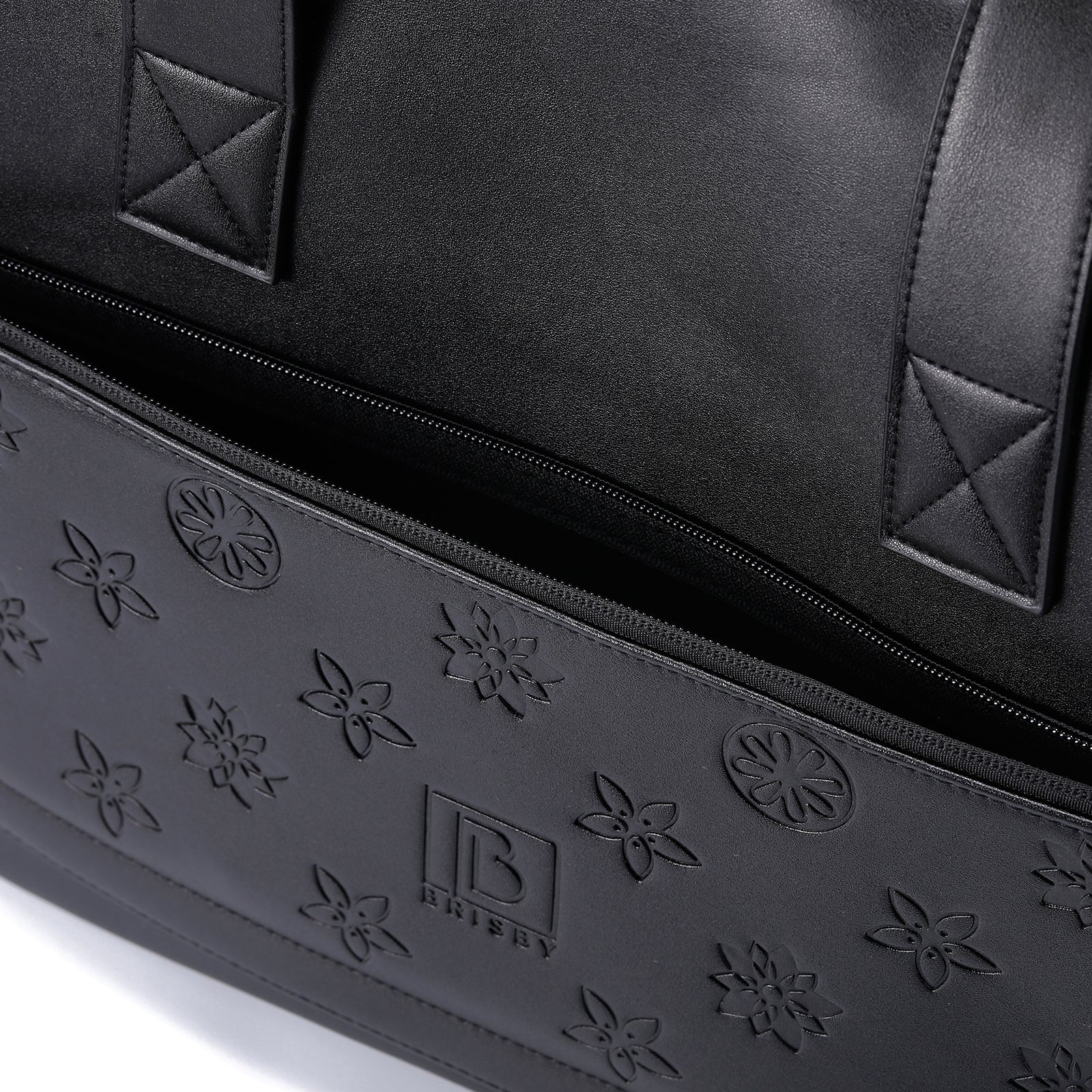 Venezia weekend bag black - shoulder bag - travel bag - hand luggage - wear-resistant - incl. hanging hooks - PU leather