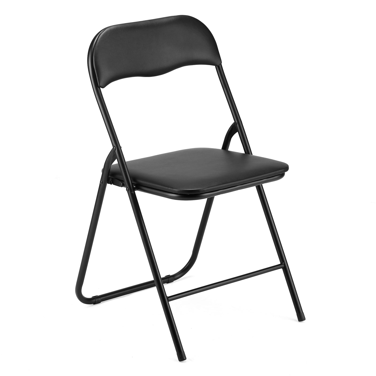 Bardi 2-delige Klapstoelen set PVC zwart - 100 kg draagvermogen