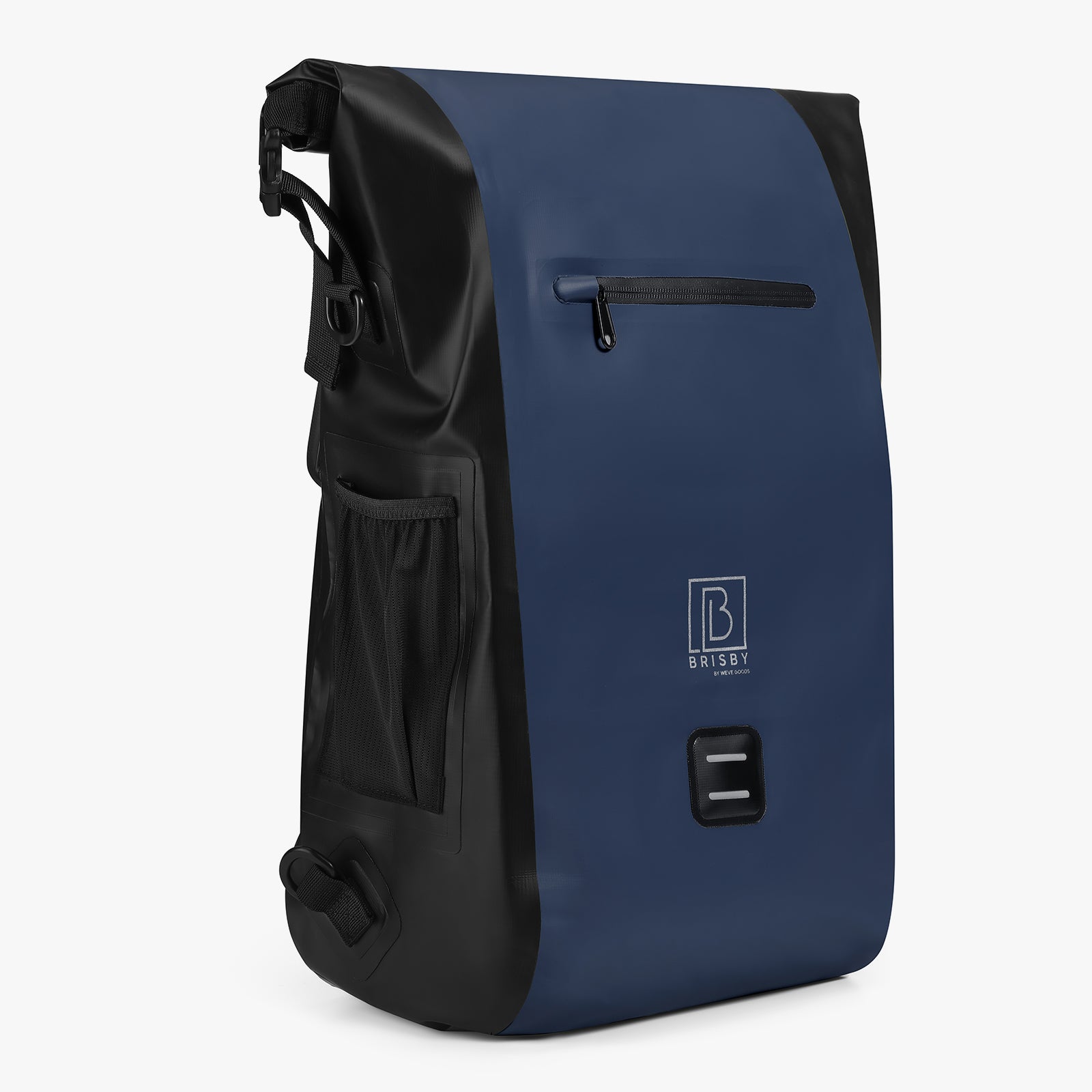 3 in 1 waterproof rolltop bicycle bag set 40-52L blue - reflective - high visibility - bicycle bag - backpack - shoulder bag