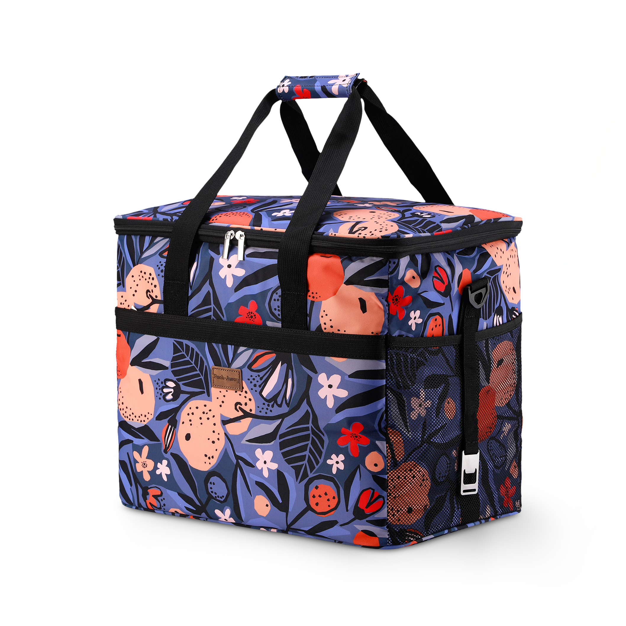 Cooler bag 40L valencia - lunch bag - foldable - 4-layer insulated - incl. 6 free cooling elements and carrying strap