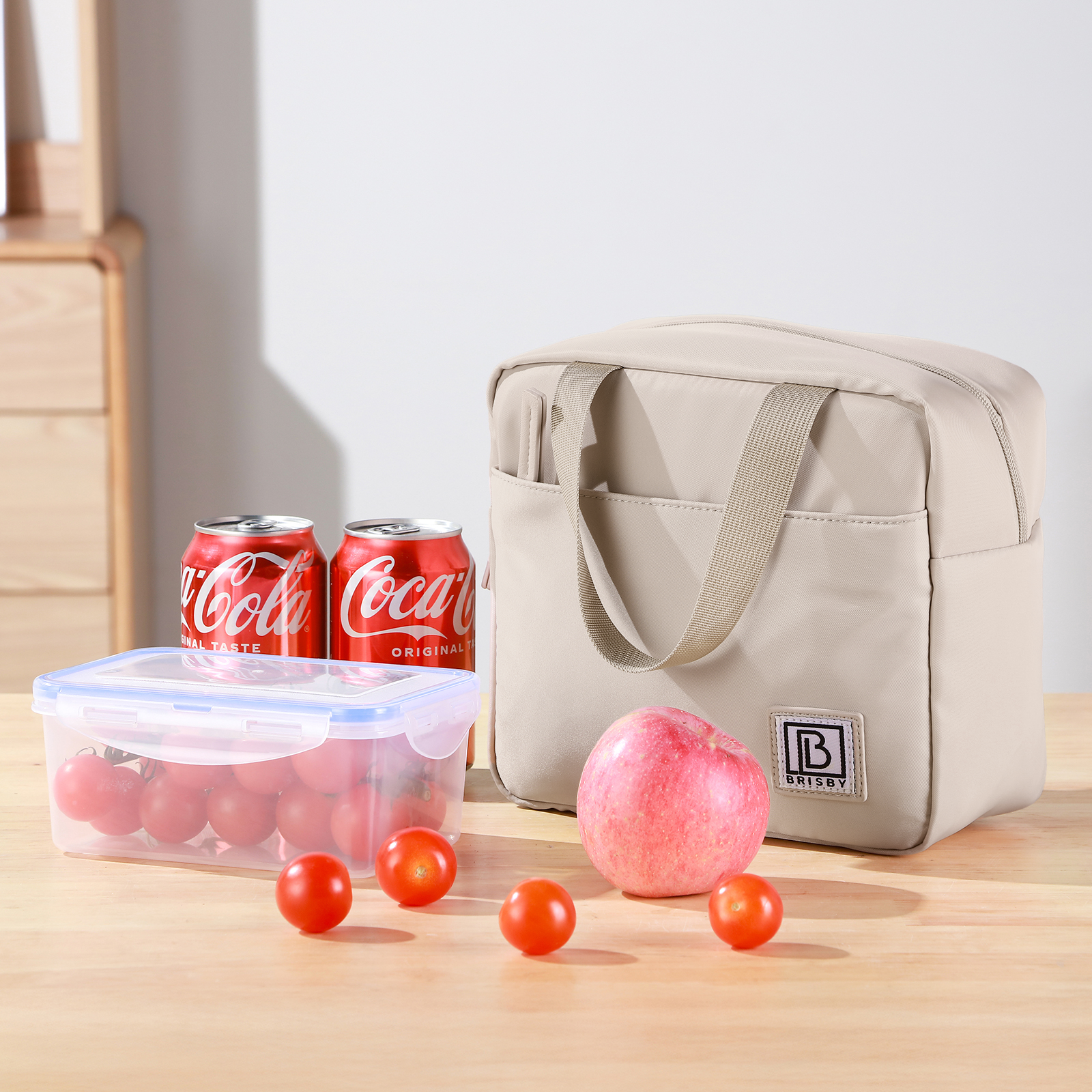 Brisby Koeltas 4L smooth champagne - incl. koelelement