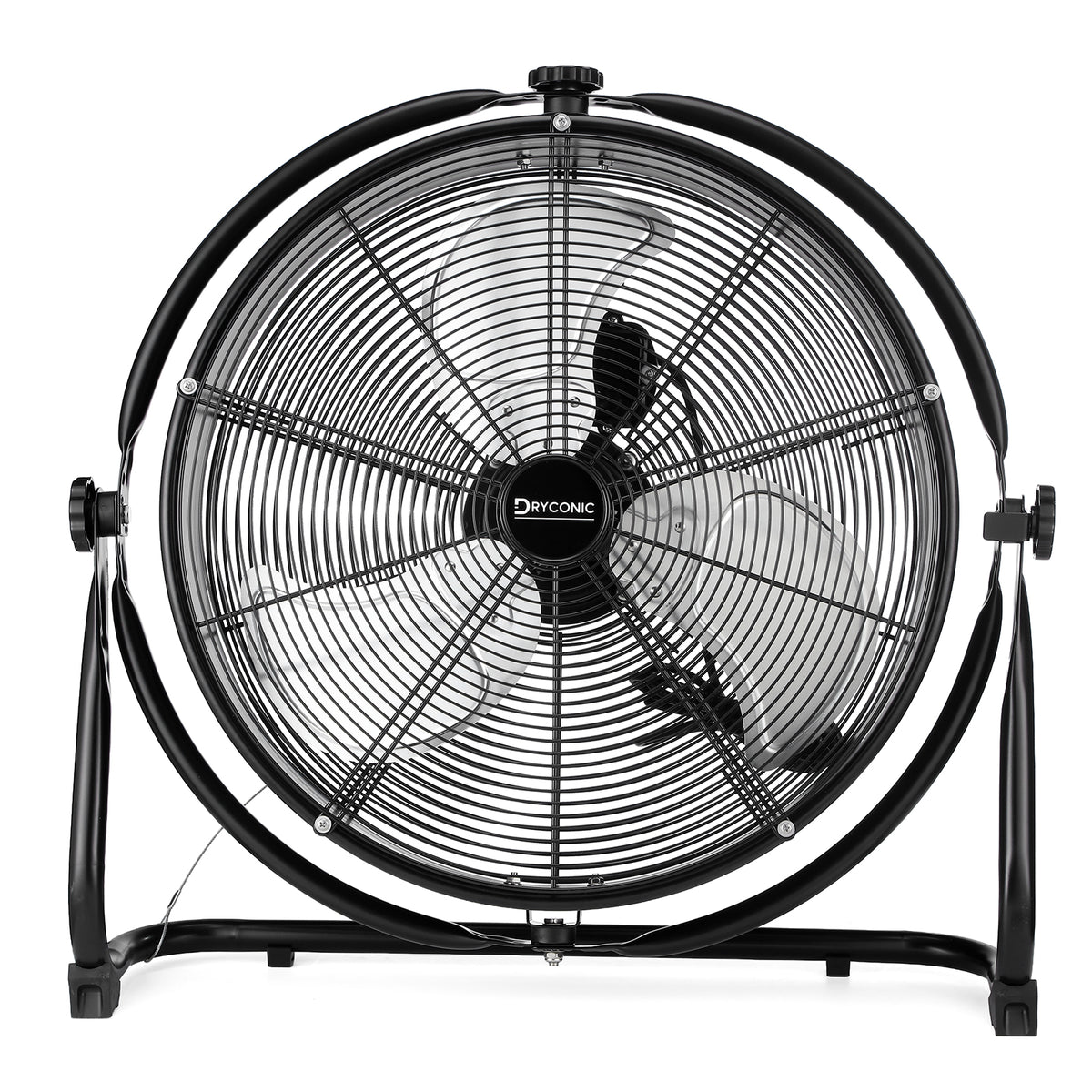 Dryconic 500mm. Professionele Ventilator met Beugel 360 Graden Draaibaar met 3 Snelheden en Ophangsysteem Voor Wandmontage