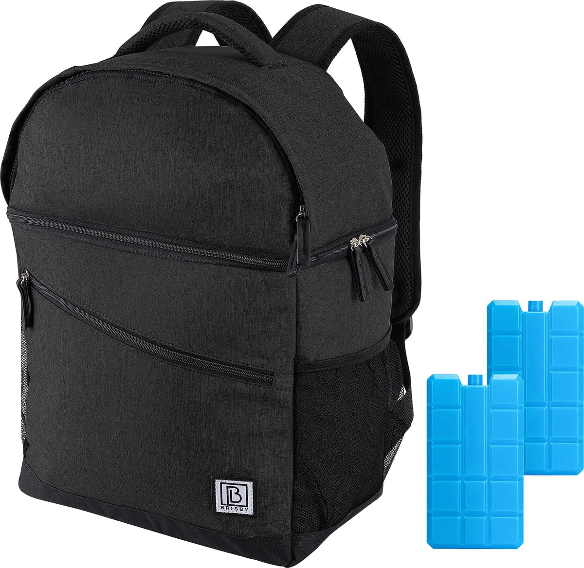 Koeltas 25L zwart - rugzak - 4-laags geïsoleerd - waterafstotend - incl. 2 gratis koelelementen en bieropener