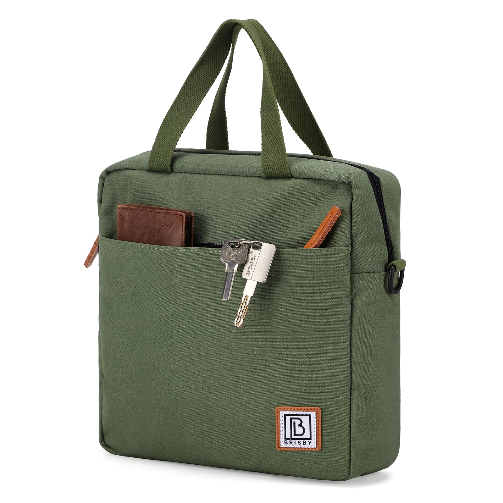Brisby Koeltas Lunchtas 7L - Inclusief 2 Koelelementen & Schouderband - Groen