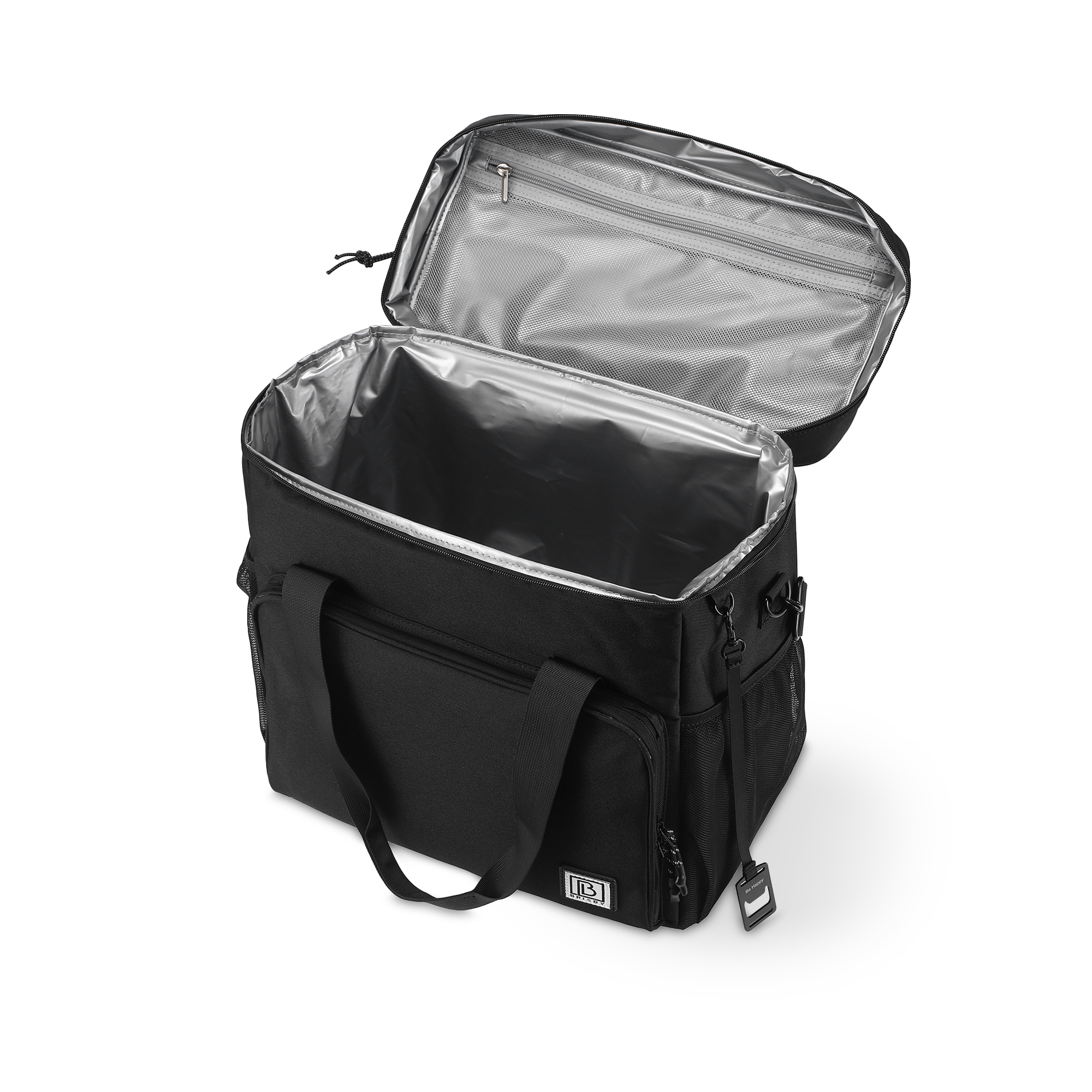 Cooler bag 30L black - Lunch bag - 4 layers insulated - incl. 4 cooling elements