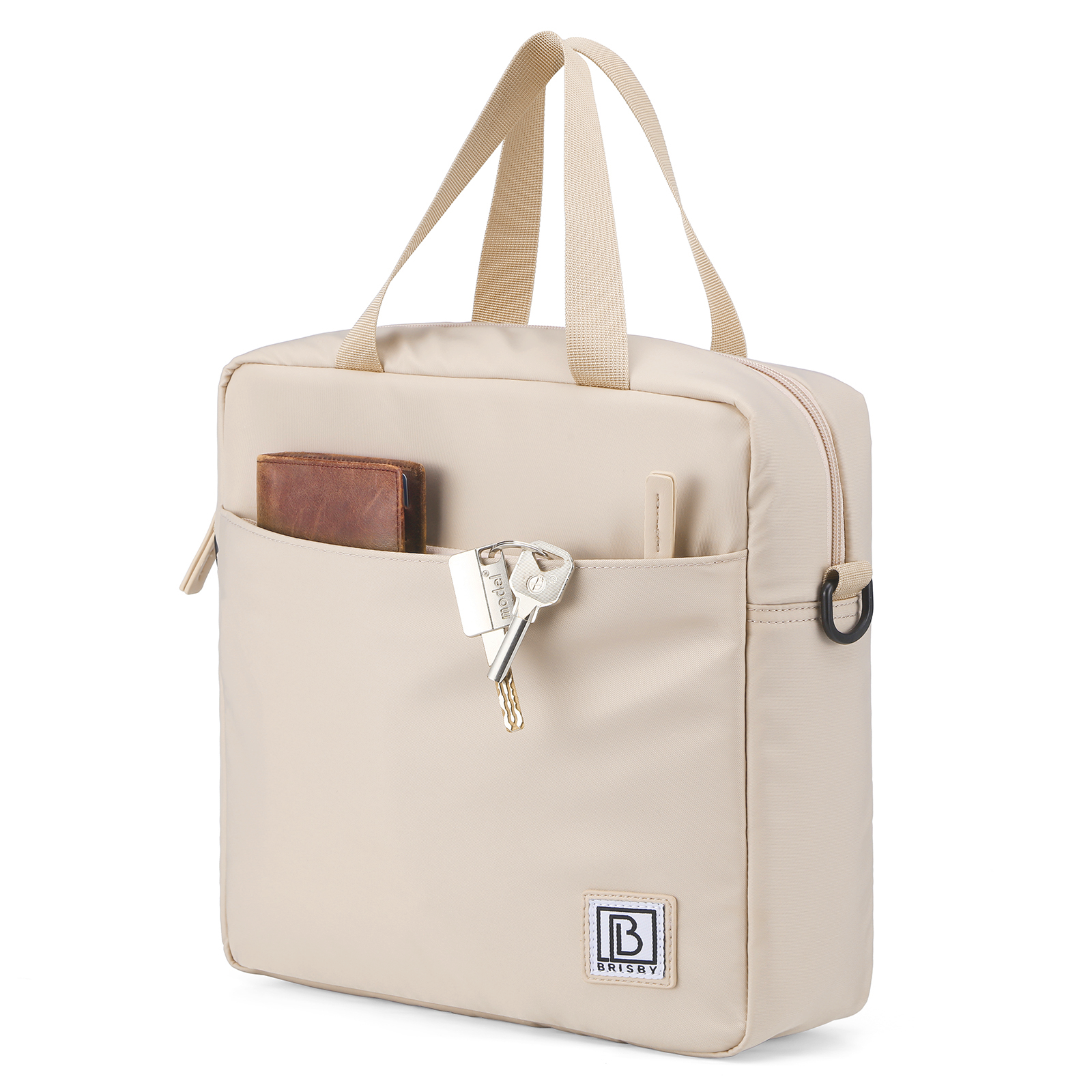 Brisby Koeltas 7L smooth champagne - incl. 2 koelelementen, schouderband