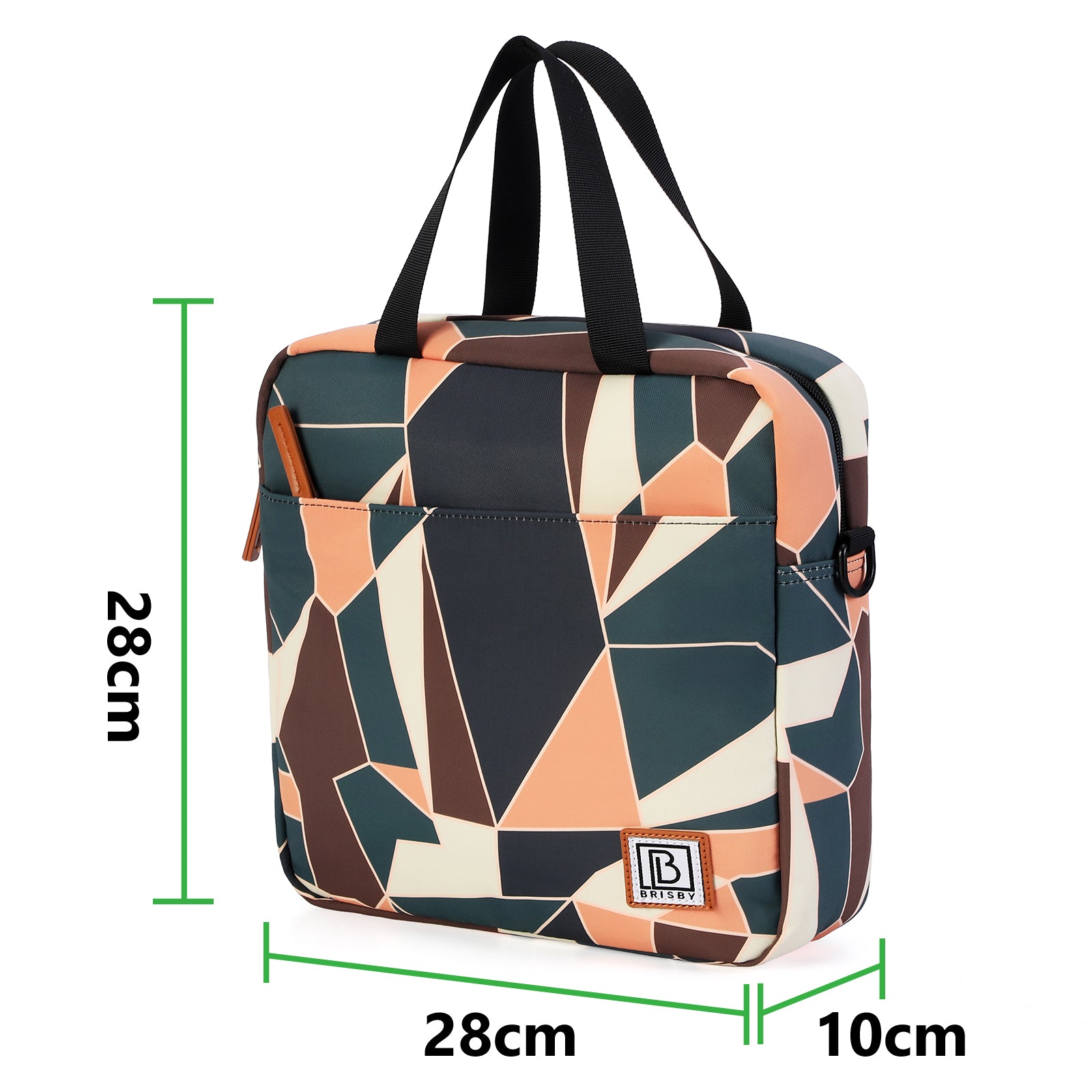 Koeltas 7L abstract colours - Lunchtas - 4-laags geïsoleerd - 2 gratis koelelementen - incl. schouderband