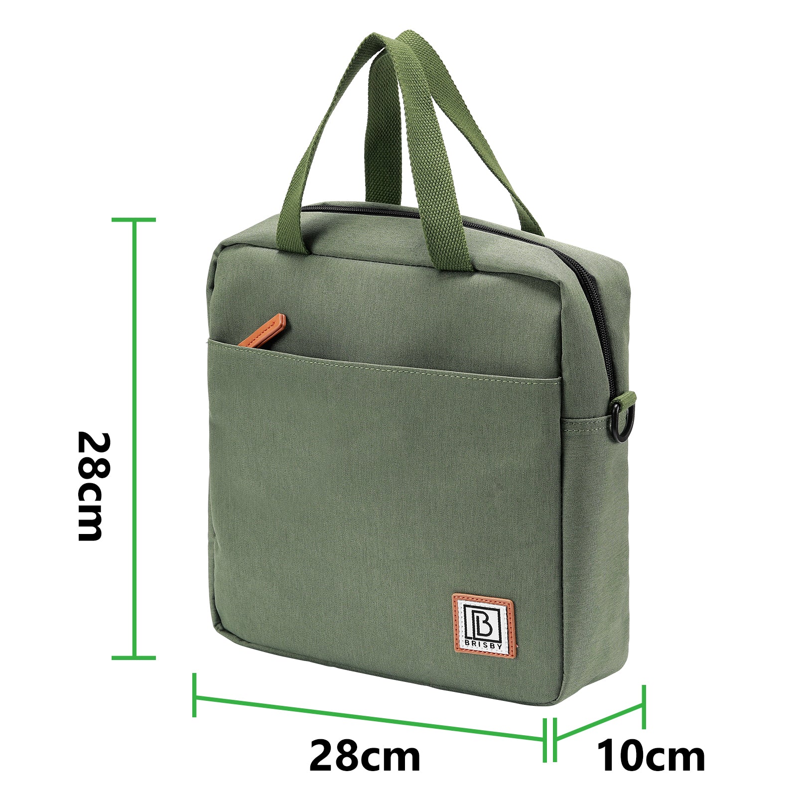 Cooler bag 7L green - Lunch bag - 4-layer insulated - 2 free cooling elements - incl. shoulder strap