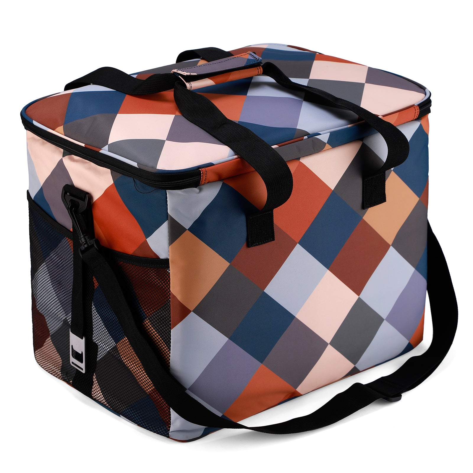 Cooler bag 40L block - lunch bag - foldable - 4-layer insulated - incl. 6 free cooling elements and carrying strap