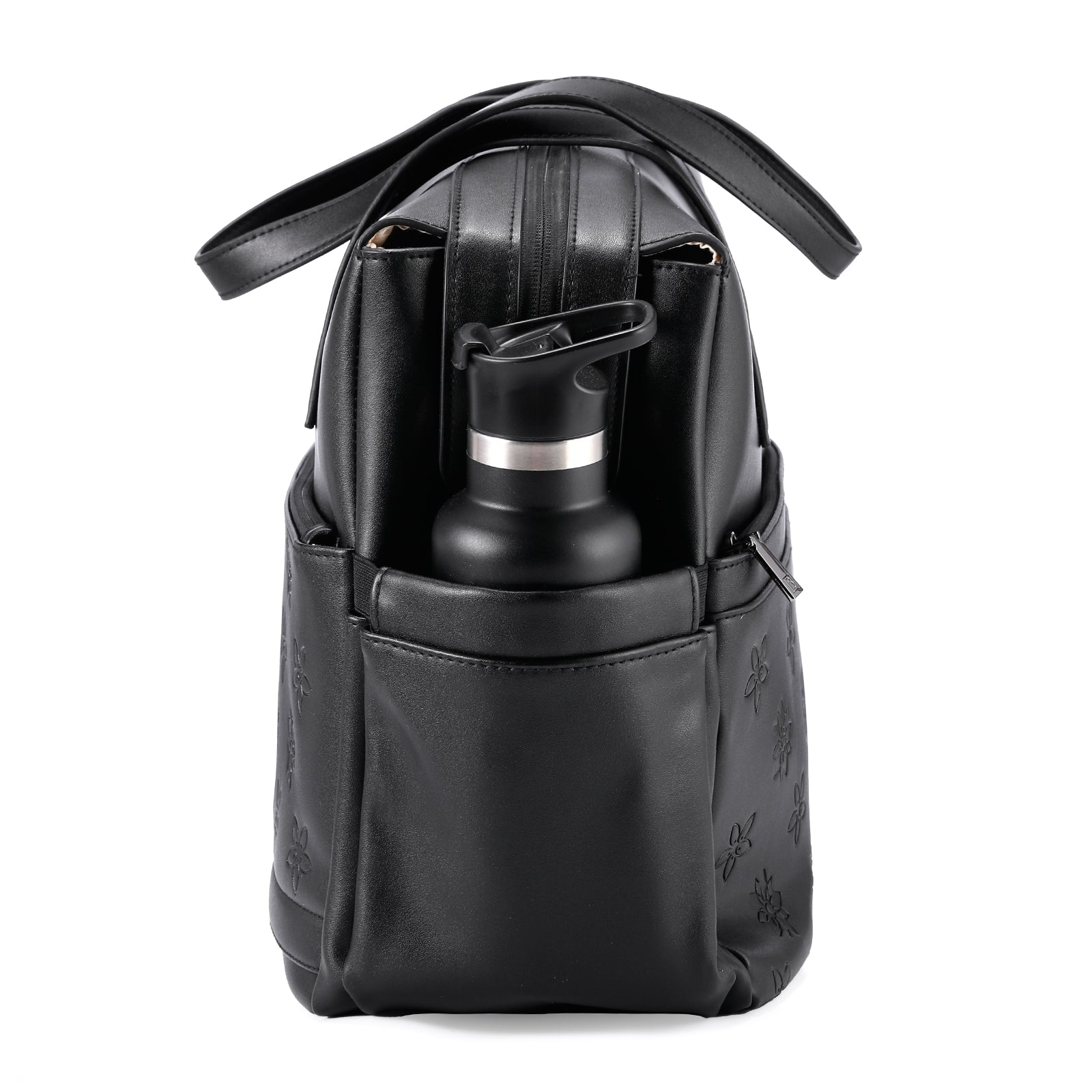 Venezia weekend bag black - shoulder bag - travel bag - hand luggage - wear-resistant - incl. hanging hooks - PU leather