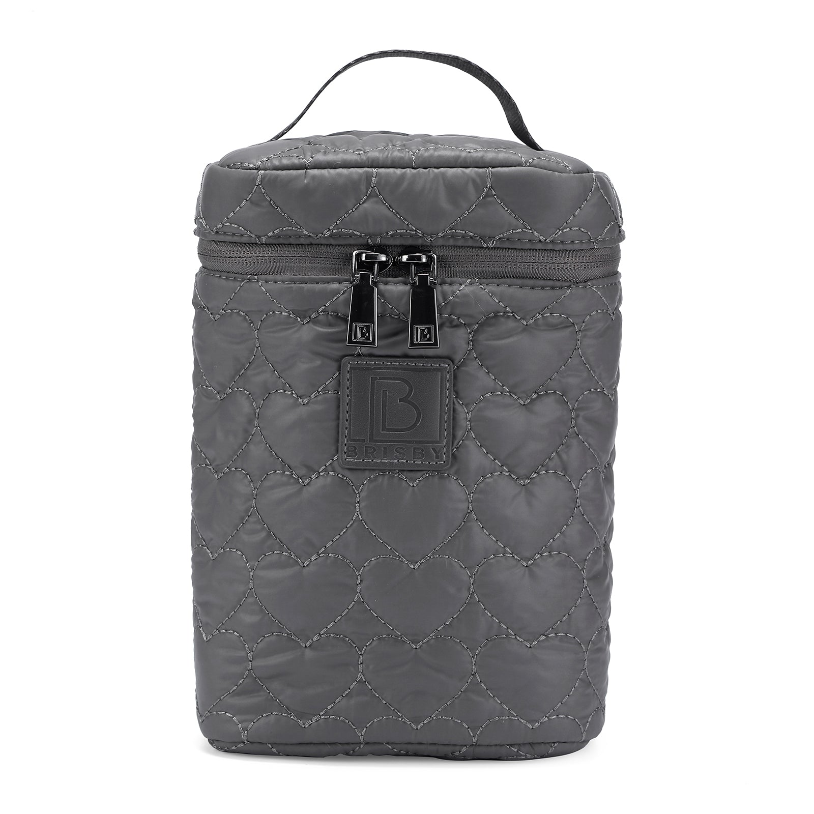 Florence diaper bag 17L grey - shoulder bag, changing bag - hard-wearing - incl. cool bag, changing mat and pram hooks - nylon