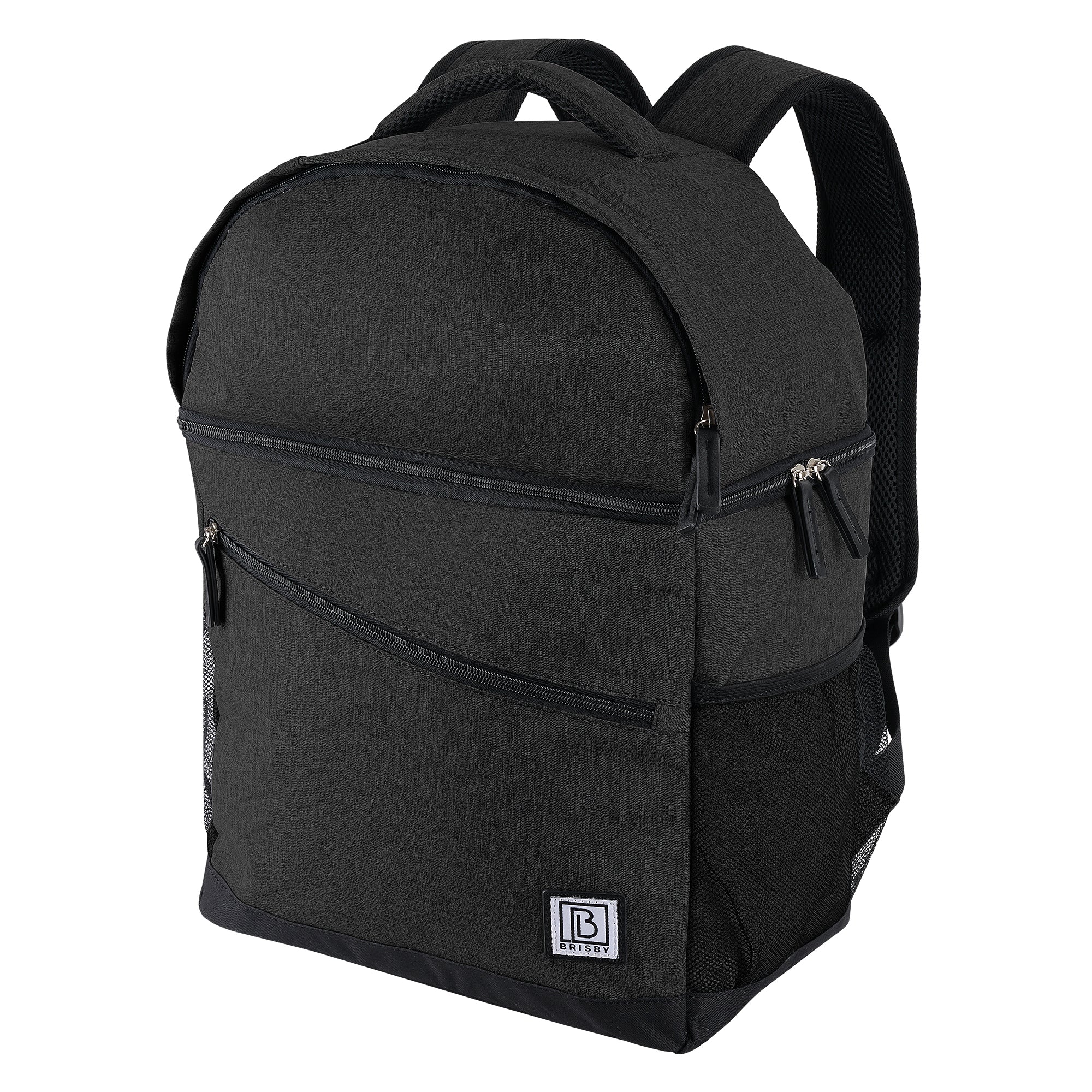 Koeltas 25L zwart - rugzak - 4-laags geïsoleerd - waterafstotend - incl. 2 gratis koelelementen en bieropener