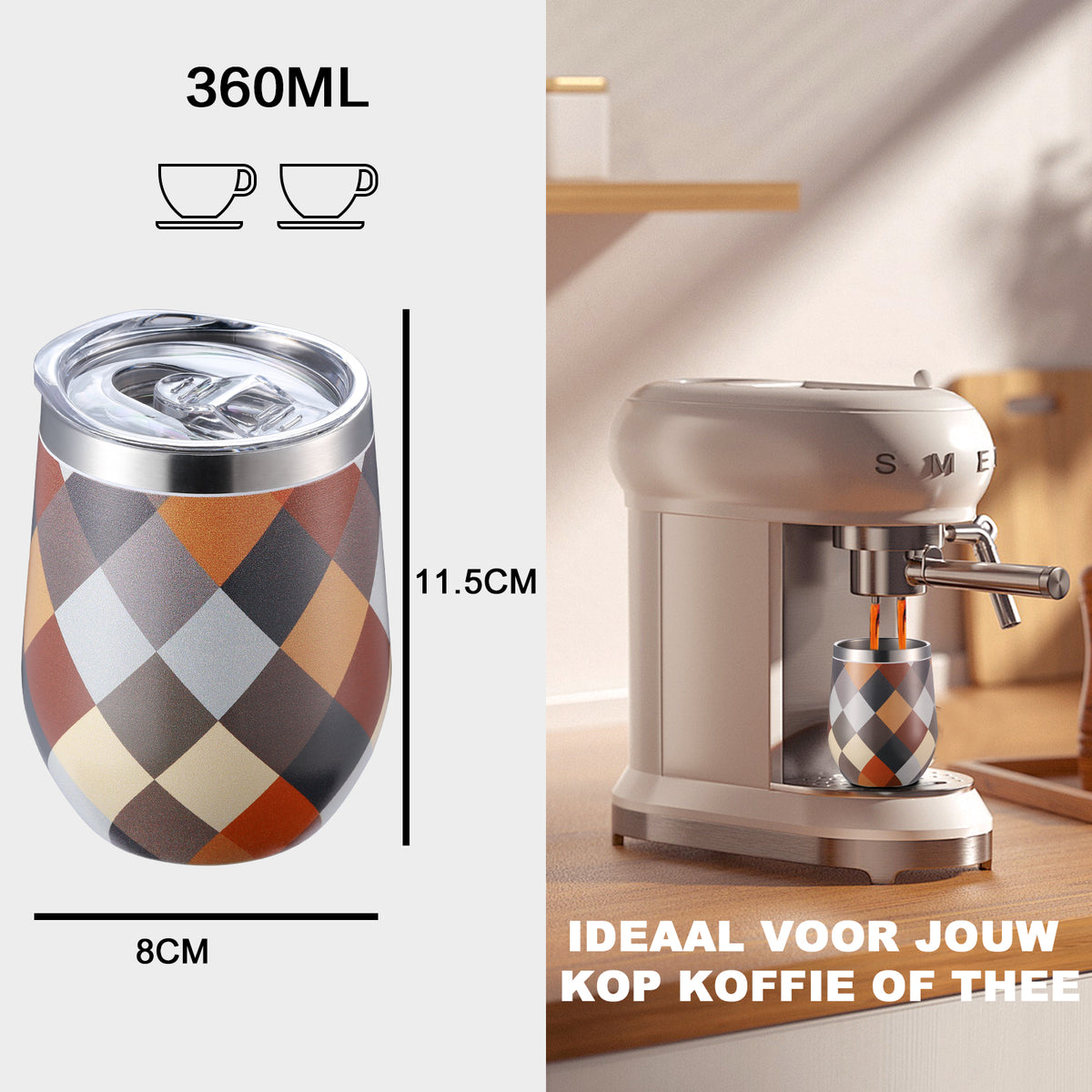 Bardi IJsblokjesmachine set 1,6L zwart - incl. 3 thermoscups blok en ijsschep