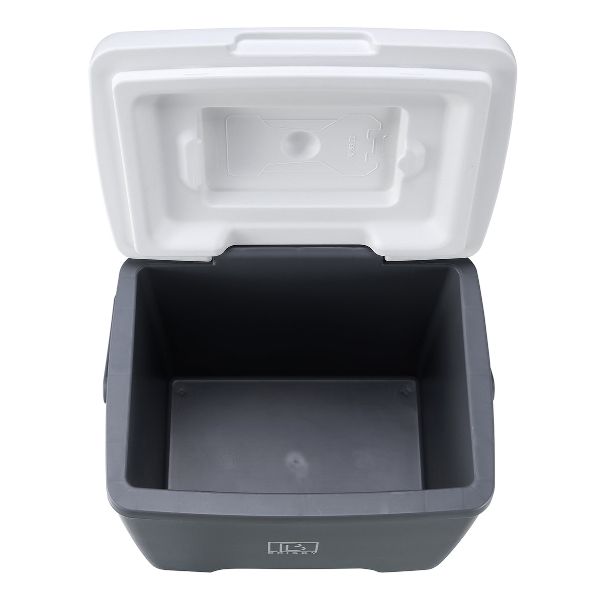 Brisby Koelbox - Frigobox - 13L- Grijs - Tot maximaal 40 uur isolatie - Incl. 2 dikke koelelementen van 450ml - Met koelelementen vergrendeld in deksel en Brisby 500ml Zwarte Dubbelwandige Thermosfles