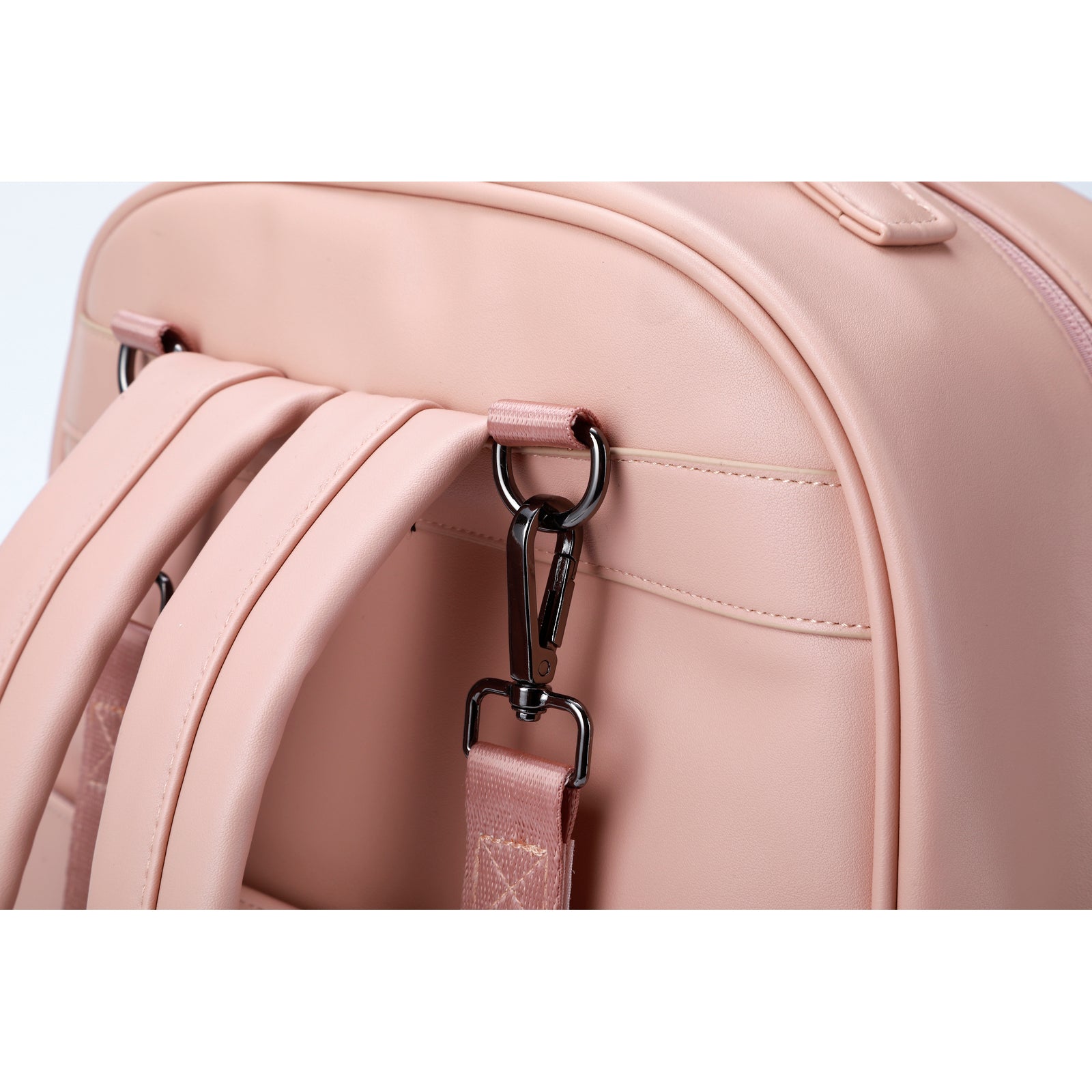 Venezia durable backpack pink - PU leather - 14 inch laptop compartment - water-repellent
