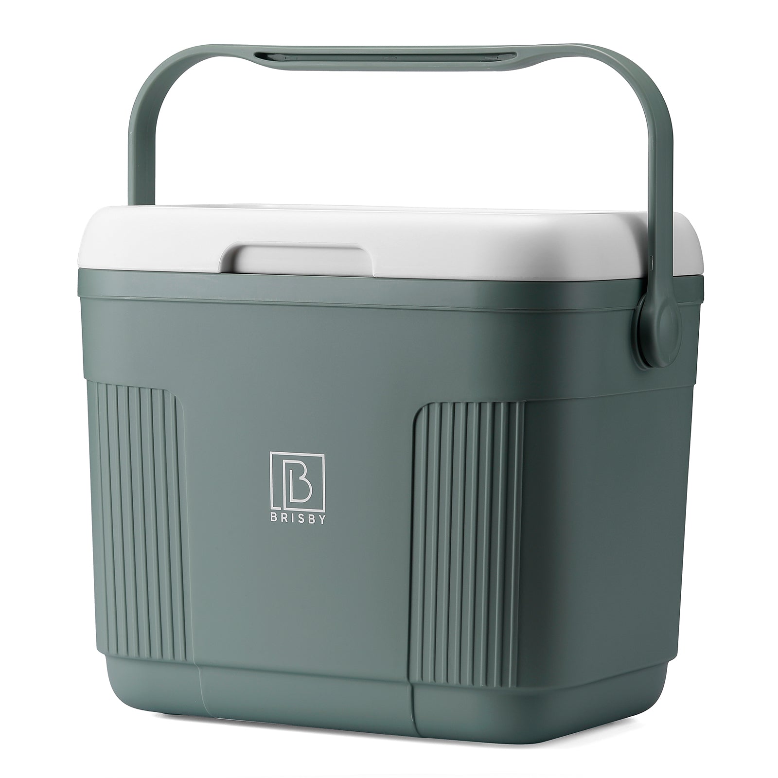 Koelbox 22L groen - Tot maximaal 40 uur isolatie - incl. 4 450ml koelelementen - temperatuur veilige sluiting - koelelementen vergrendeld in deksel