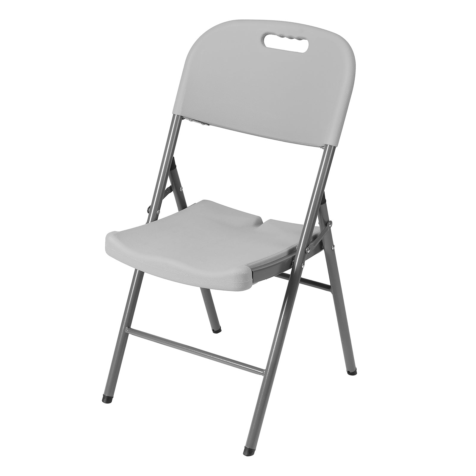 Bardi 4-delige Klapstoelen set stevig grijs - 200 kg draagvermogen