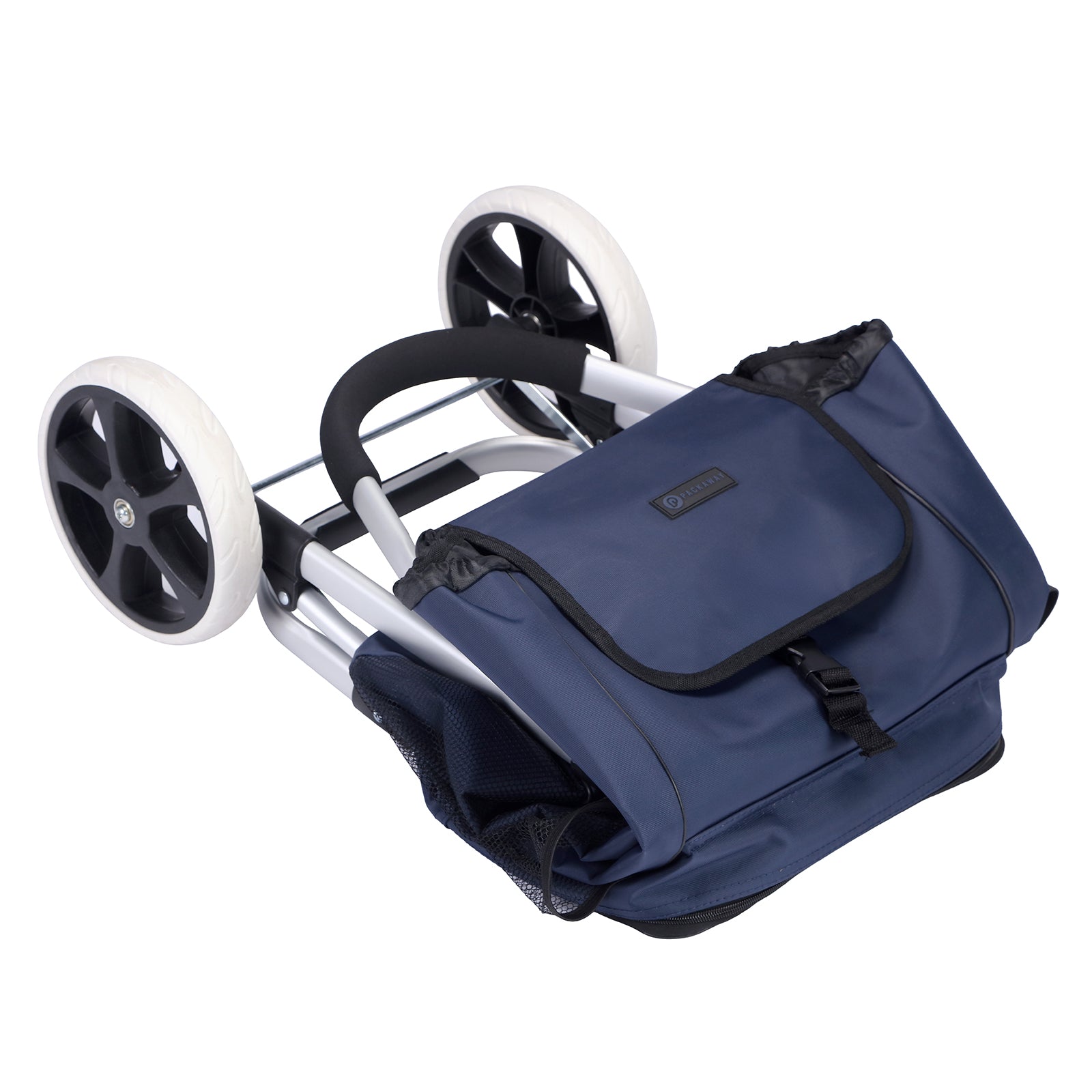 Boodschappentrolley Deluxe 50L met koelvak blauw - boodschappenwagen - steekwagenfunctie