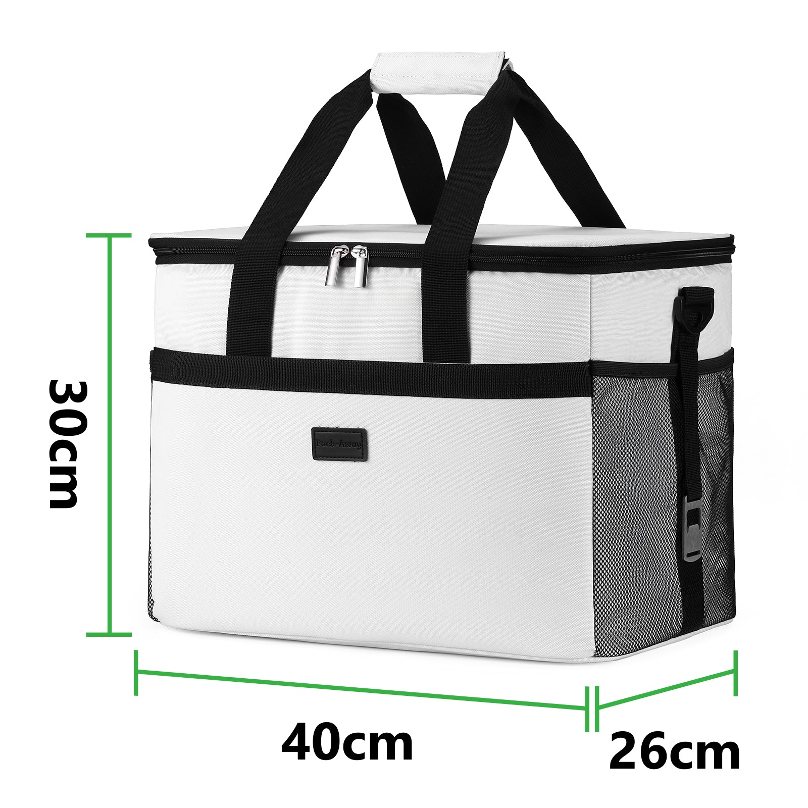 Packaway Koeltas 30L wit - incl. 4 koelelementen, draagband