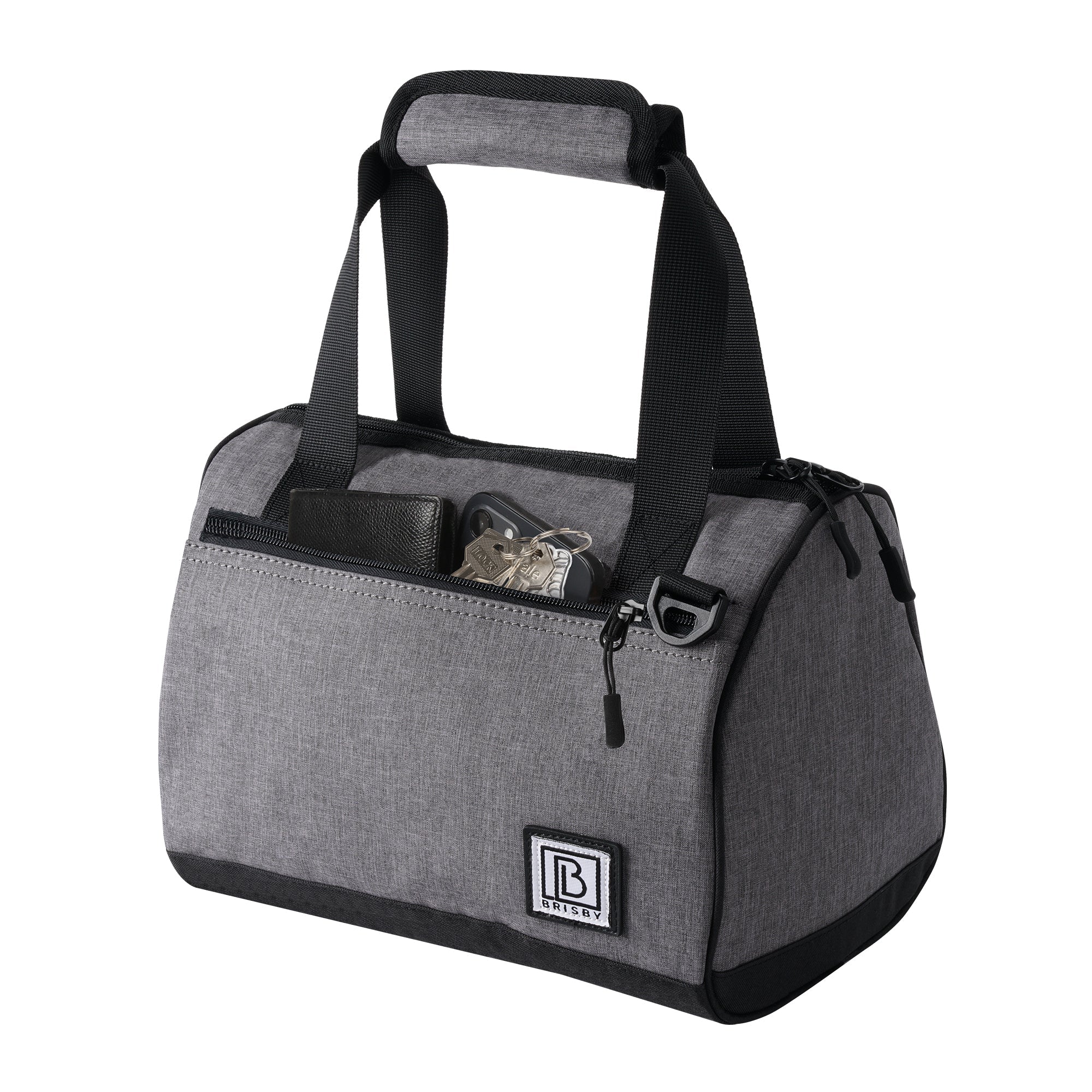 Cooler bag 10L dark gray - Lunch bag - 4-layer insulated - 2 free cooling elements - incl. shoulder strap