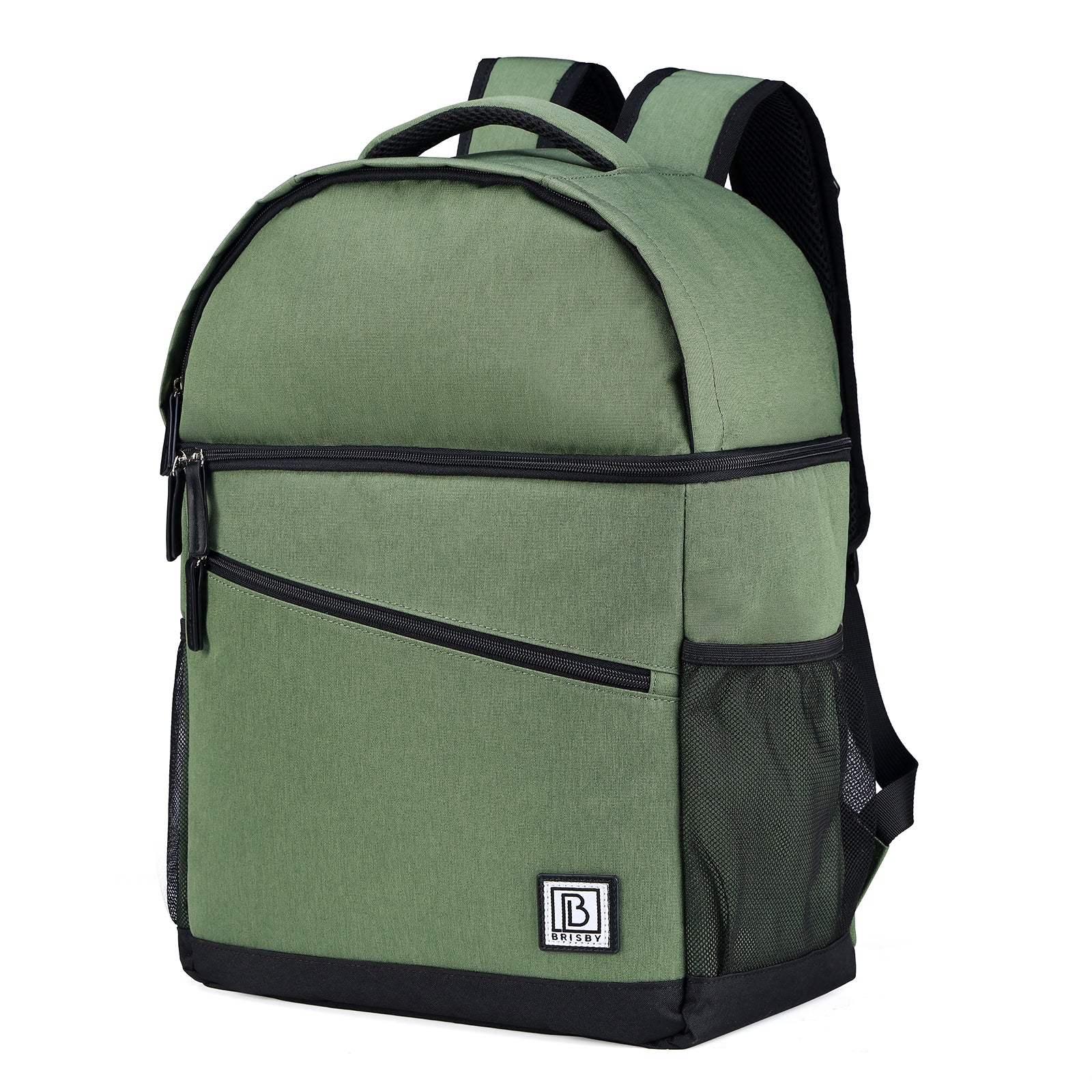Brisby Koeltas rugtas 25L groen - incl. 2 koelelementen, bieropener