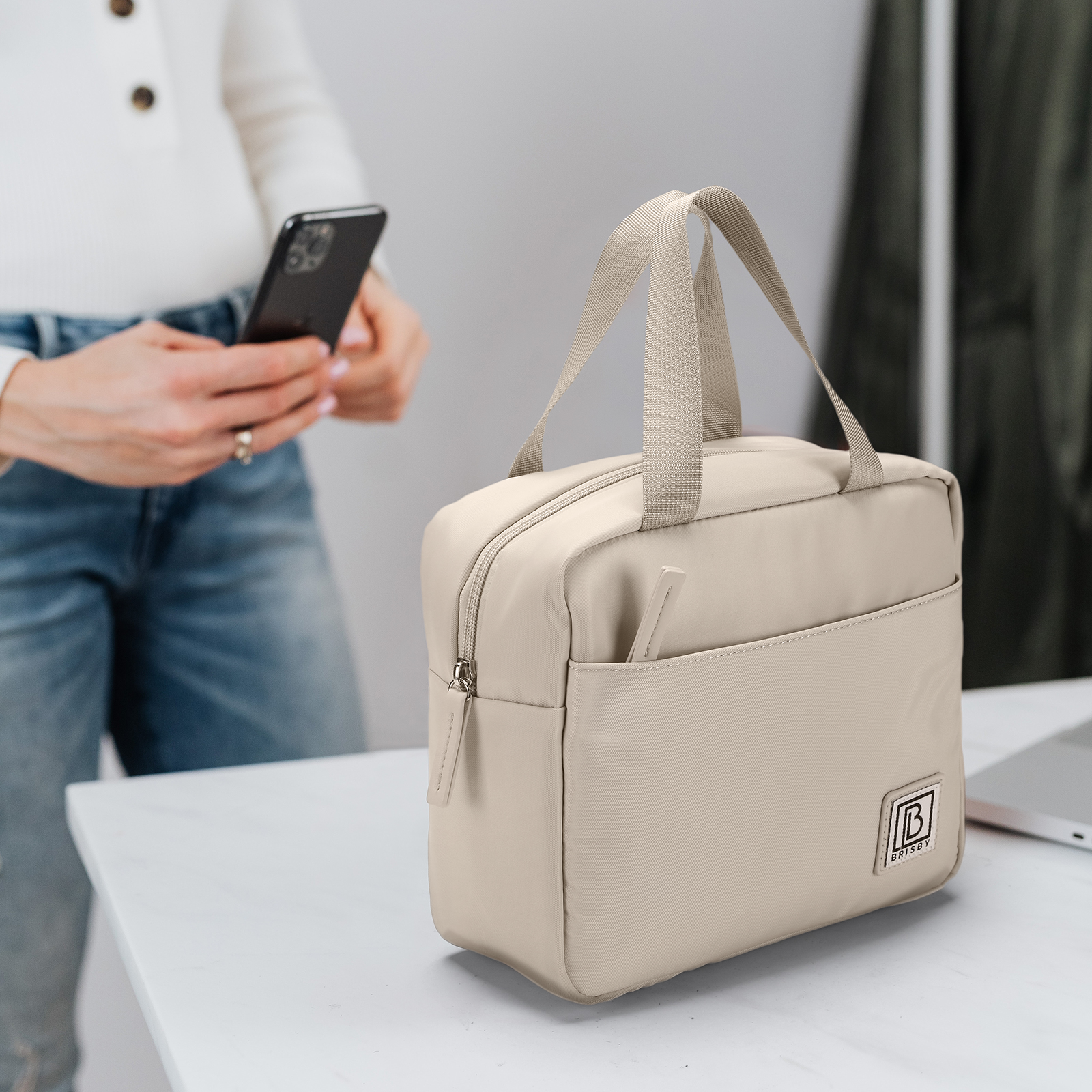 Brisby Koeltas 4L smooth champagne - incl. koelelement