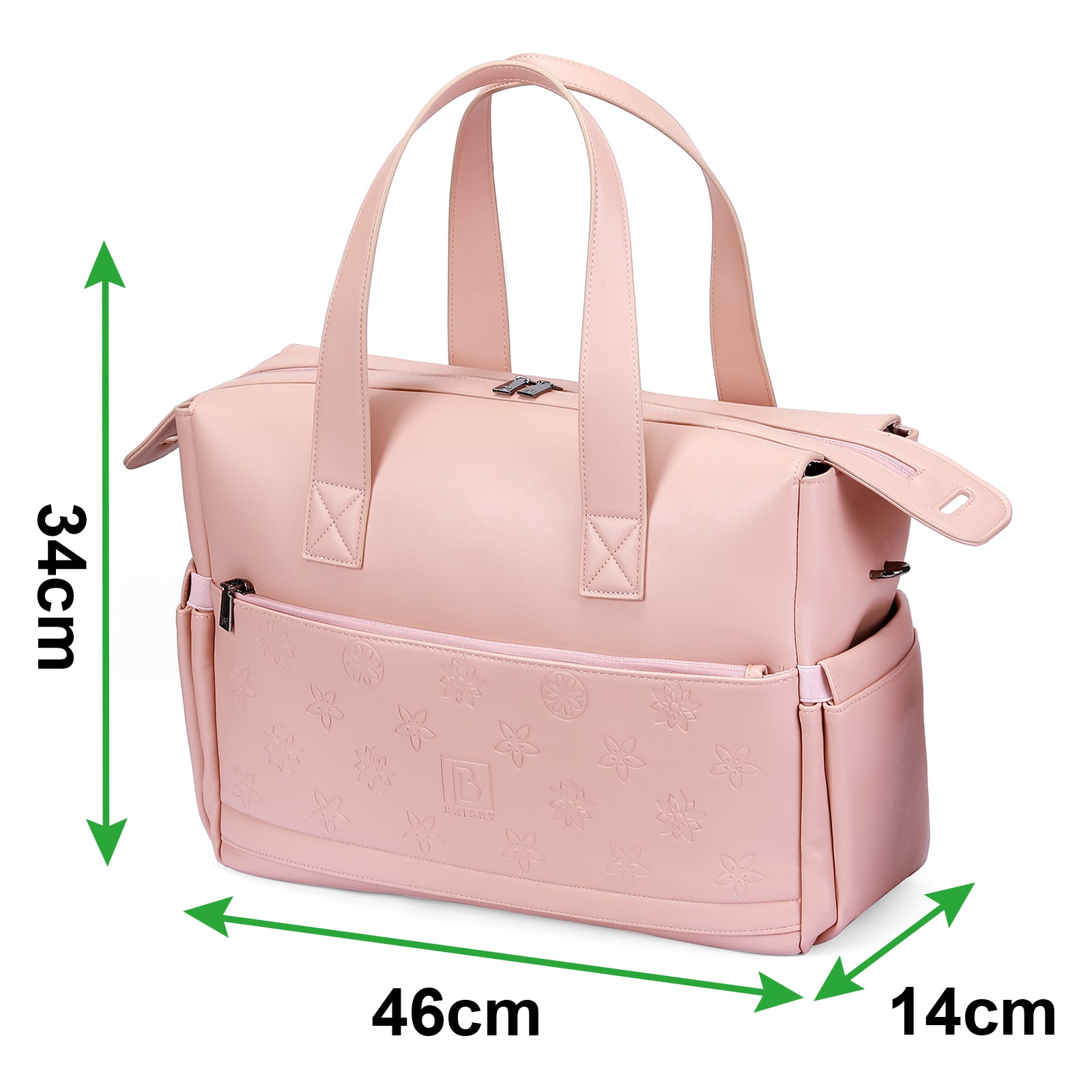 Venezia weekend bag pink - shoulder bag - travel bag - hand luggage - hard-wearing - incl. hanging hooks - PU leather